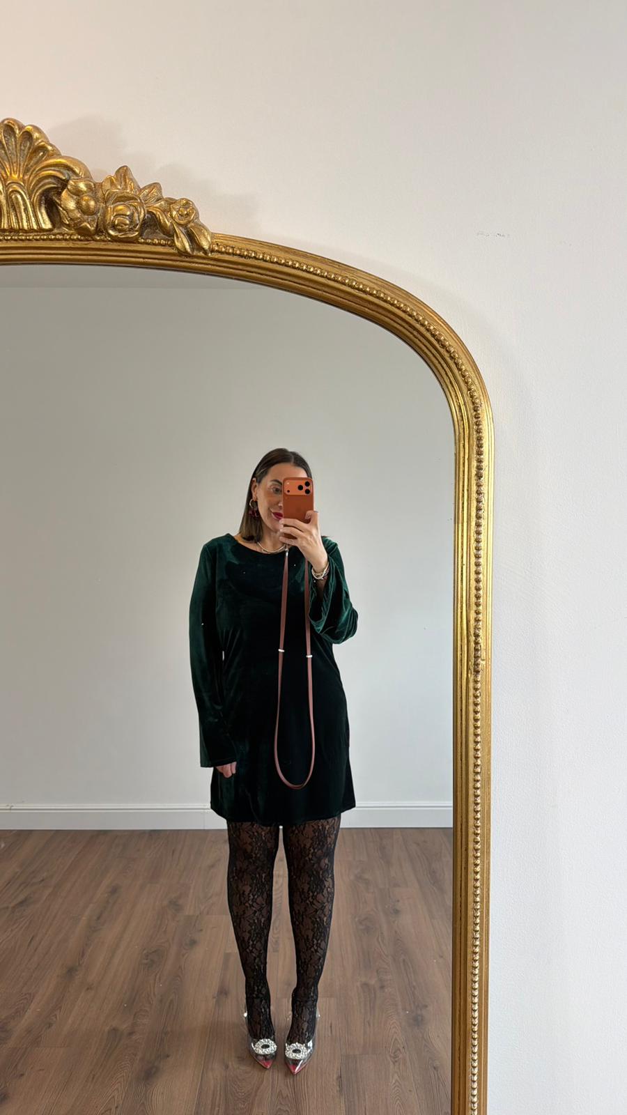 ABITO IN VELLUTO CON FIOCCO 23496 NEW