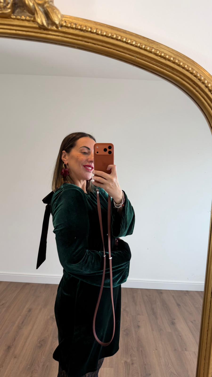 ABITO IN VELLUTO CON FIOCCO 23496 NEW