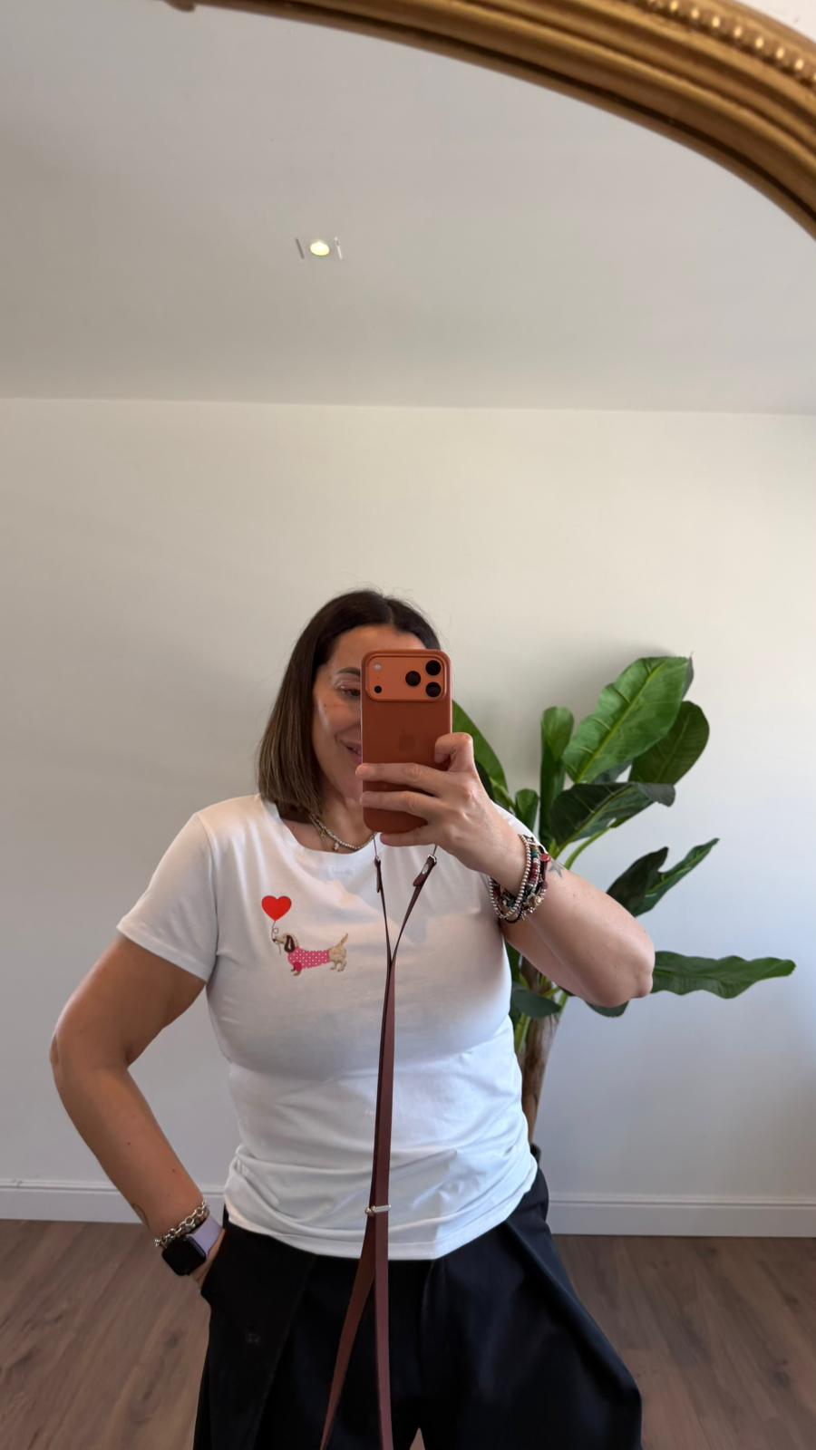 T-SHIRT BASSOTTO CON CUORE 68001 NEW