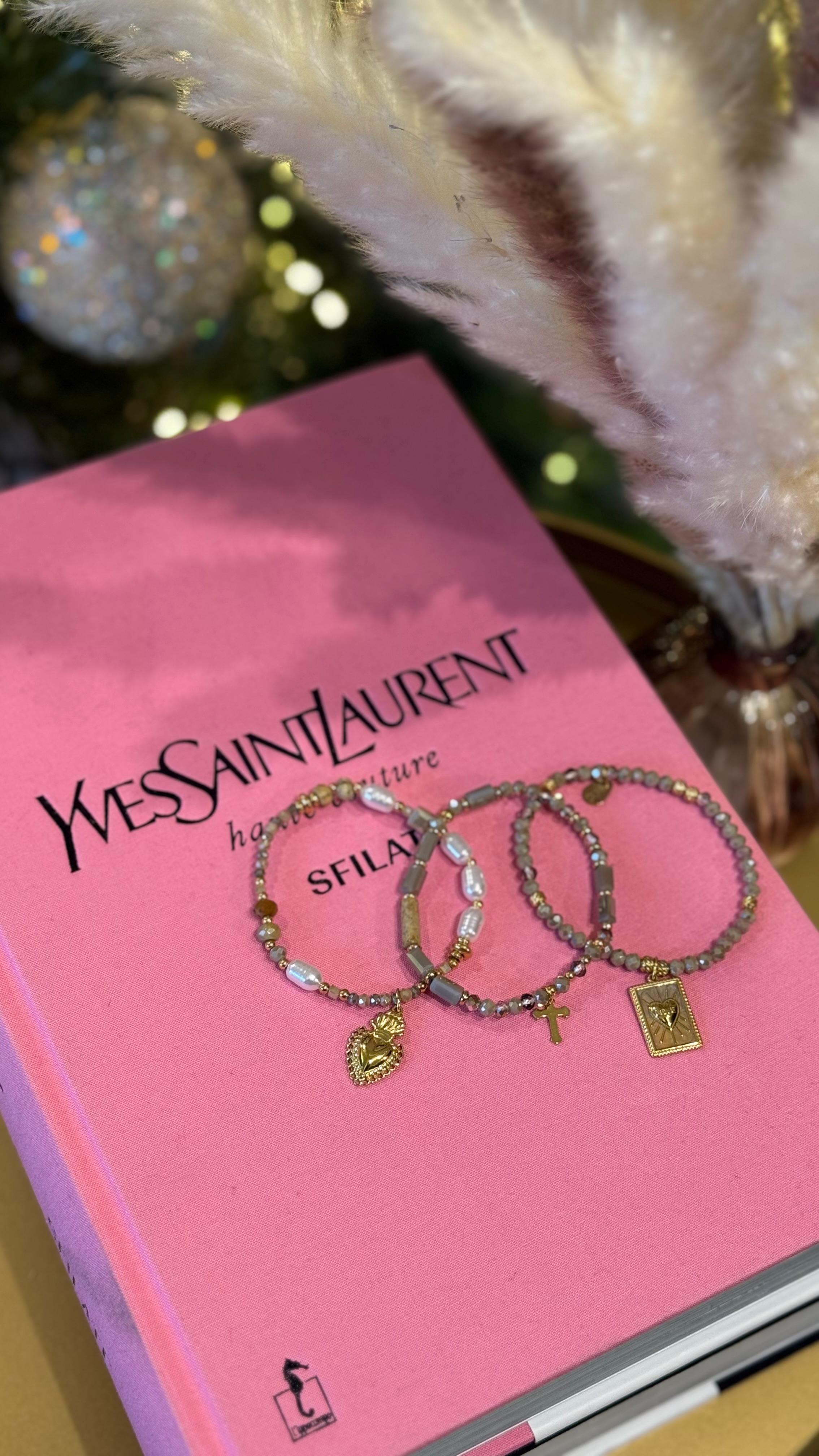 BRACCIALETTO PERLINE BEIGE NEW