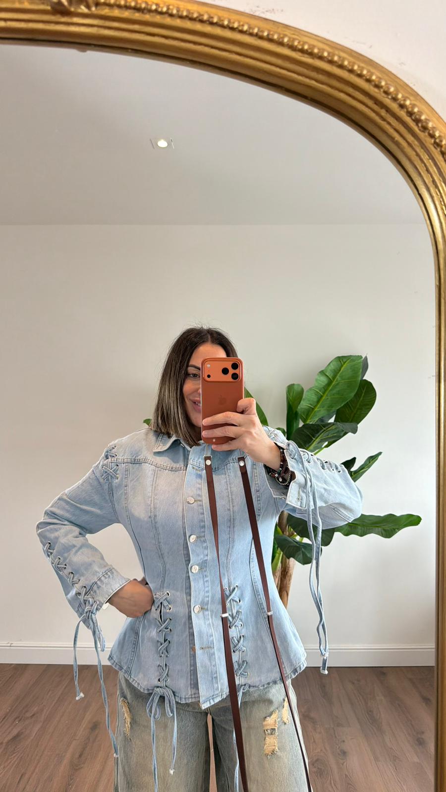 CAMICIA DENIM Z2576 NEW