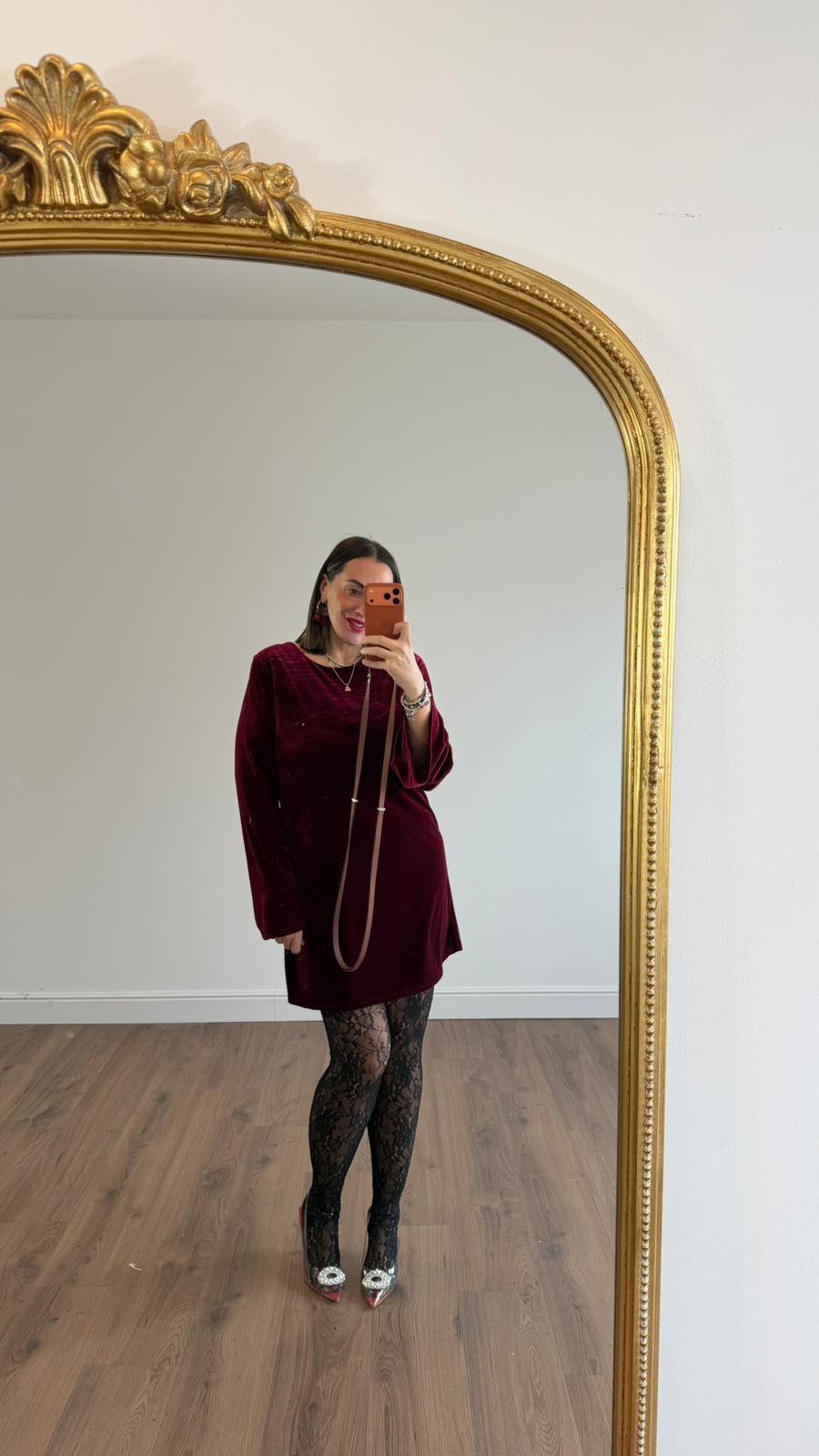 ABITO IN VELLUTO CON FIOCCO 23496 NEW