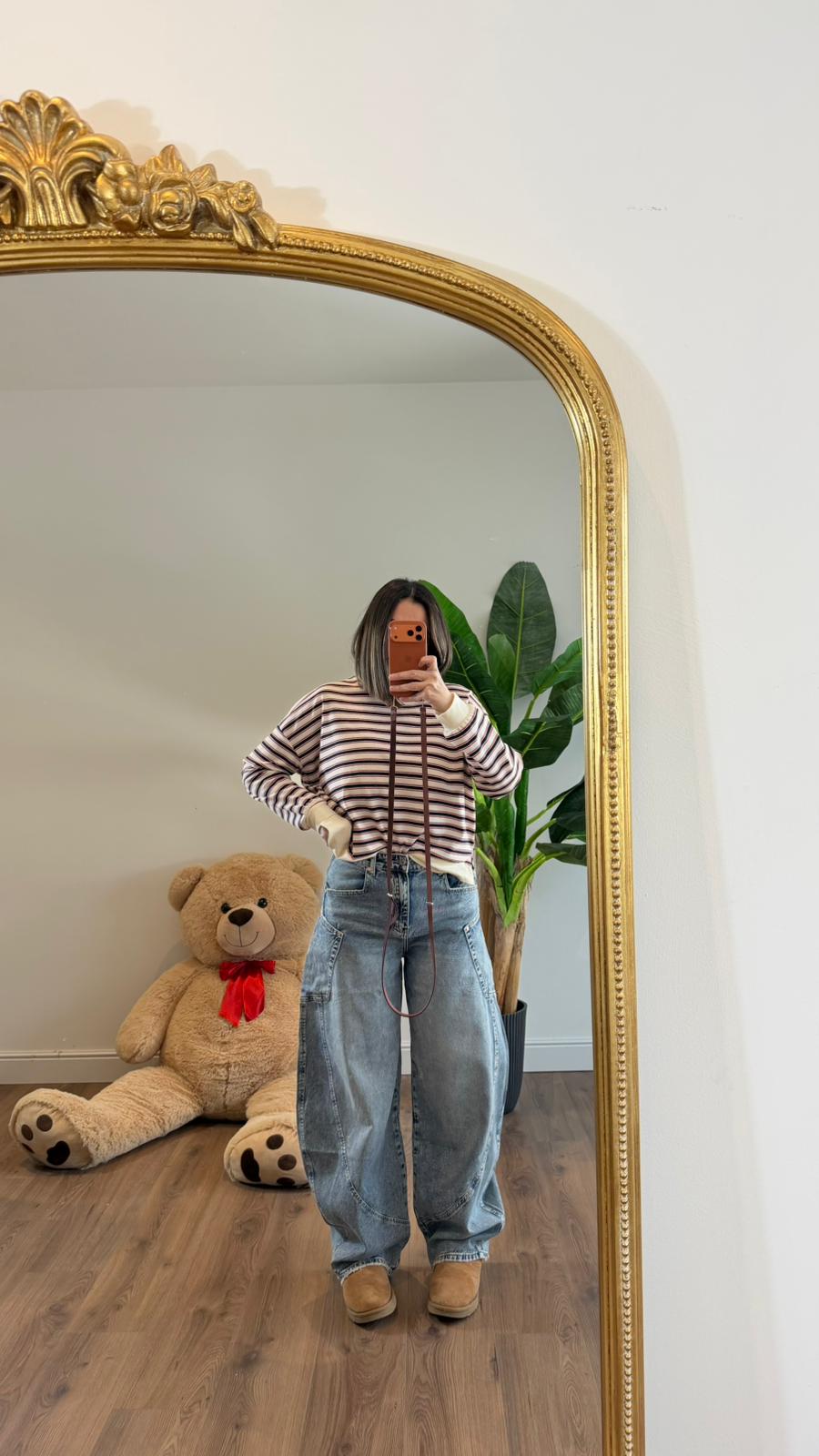 JEANS BALLOON SABBIATO H5165 NEW