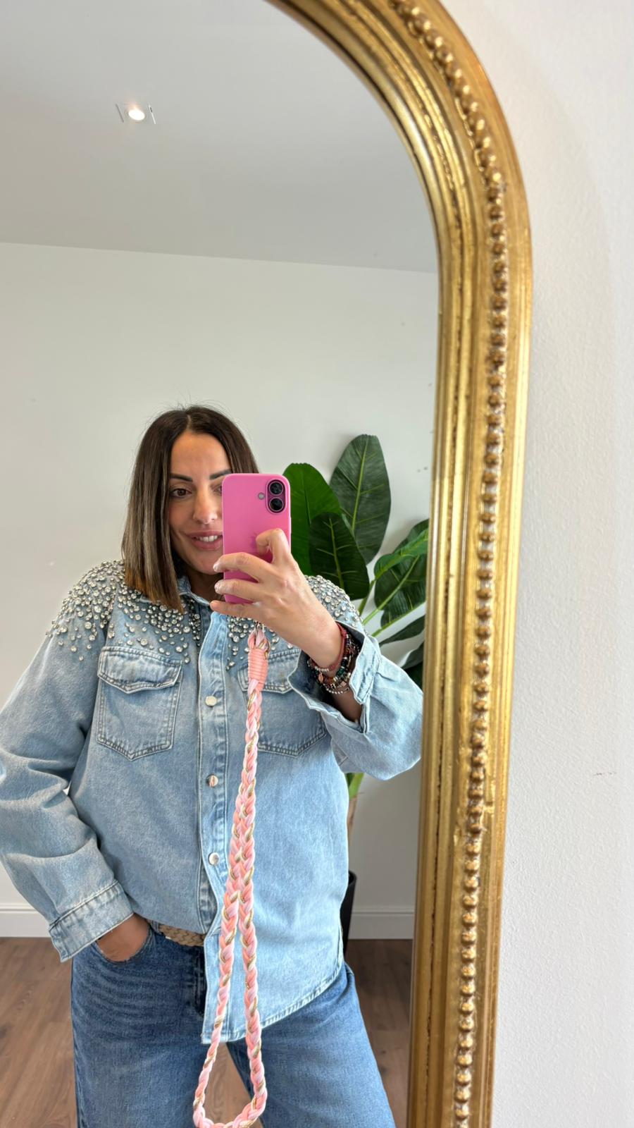 CAMICIA JEANS STRASS 3006 NEW