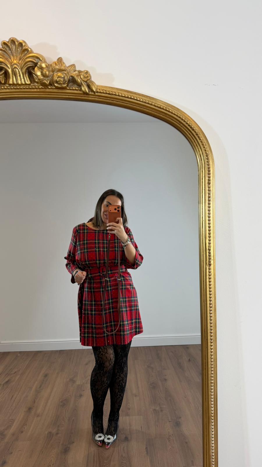 ABITO SCOZZESE CON BRILLANTINI 90910 NEW