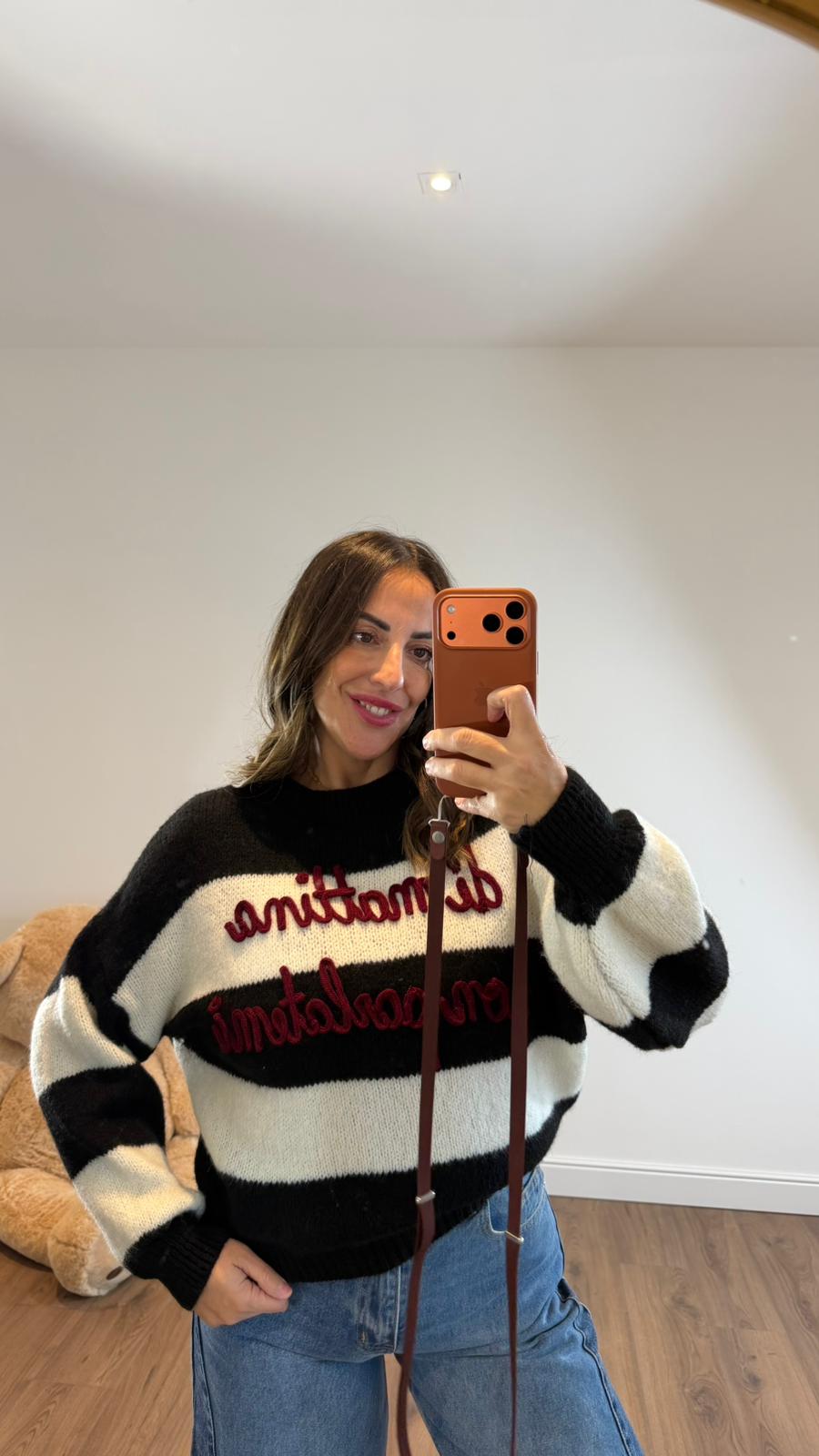 MAGLIONCINO "DI MATTINA NON PARLATEMI" 2958 NEW