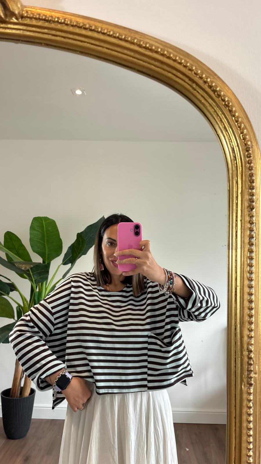 MAGLIA A RIGHE H8121 NEW