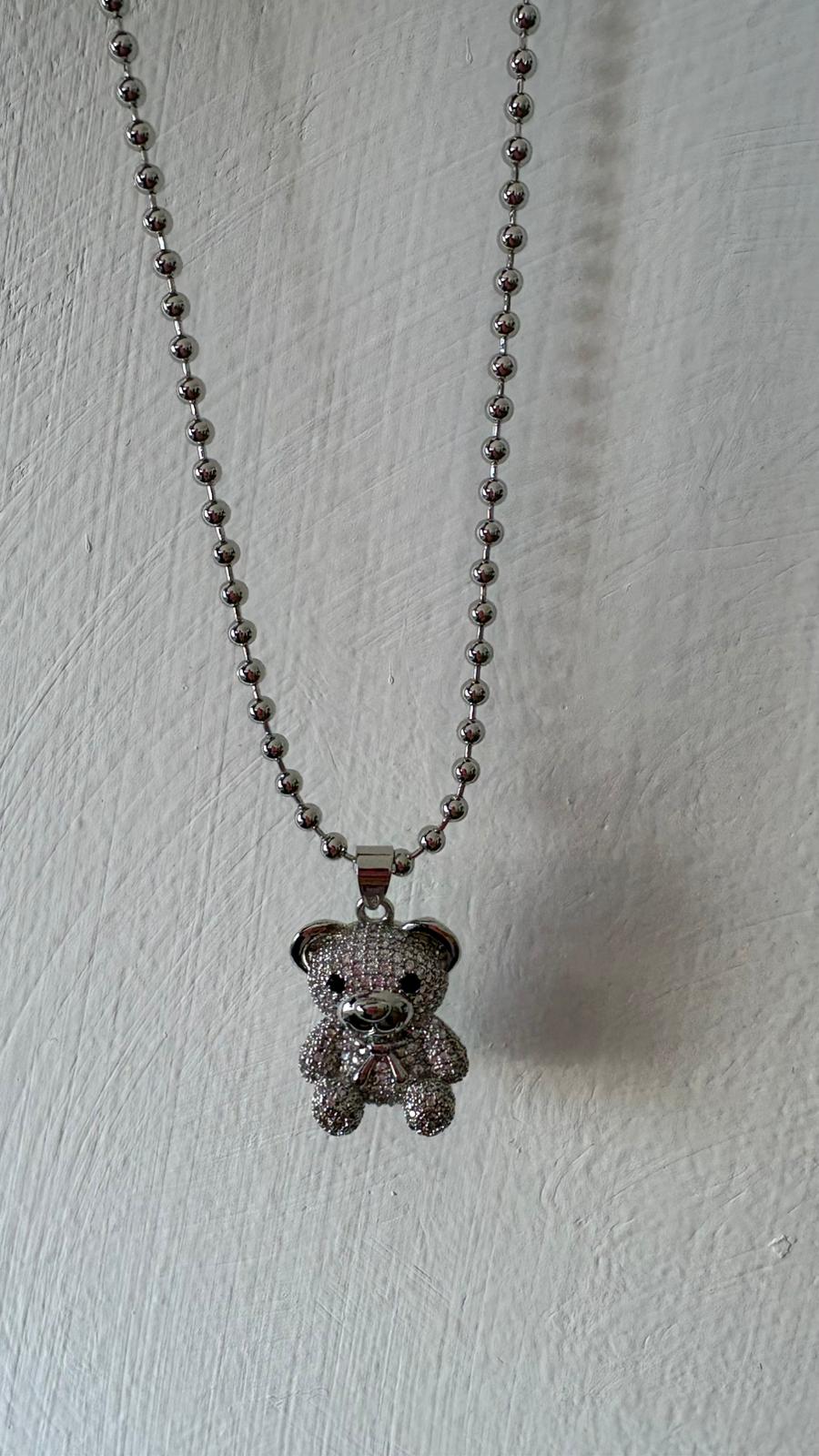 COLLANA ORSO ARGENTO NEW