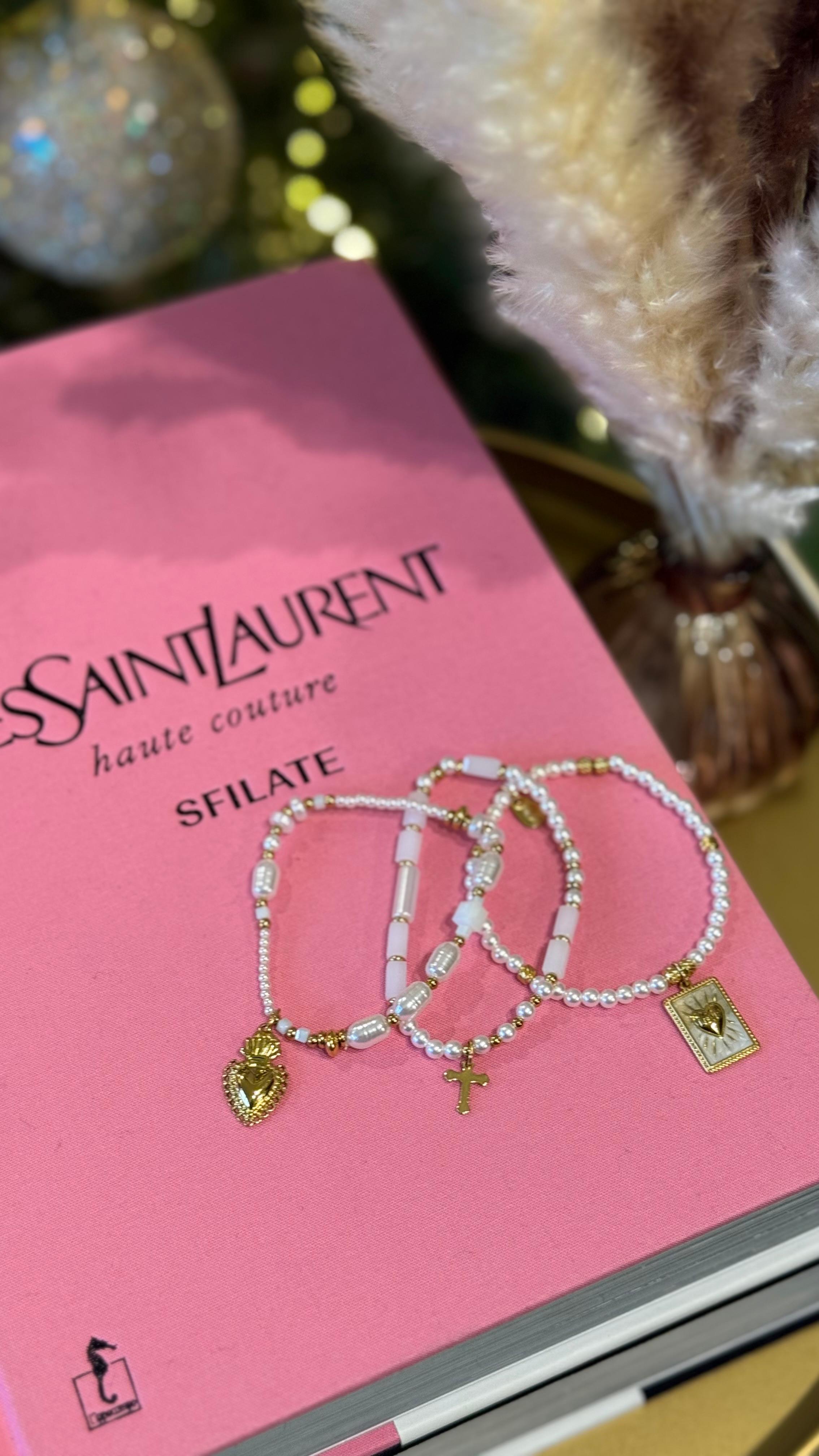 BRACCIALETTO PERLINE BIANCHE NEW