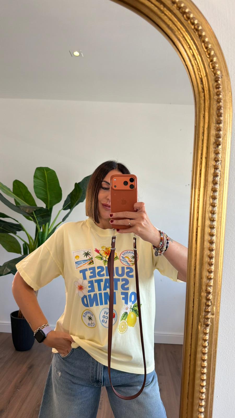 T-SHIRT SUNSET STATE OF MIND VICOLO 0275 NEW