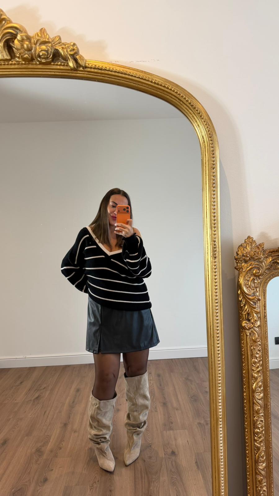 PANTALONCINO/GONNA ECOPELLE 15789 NEW