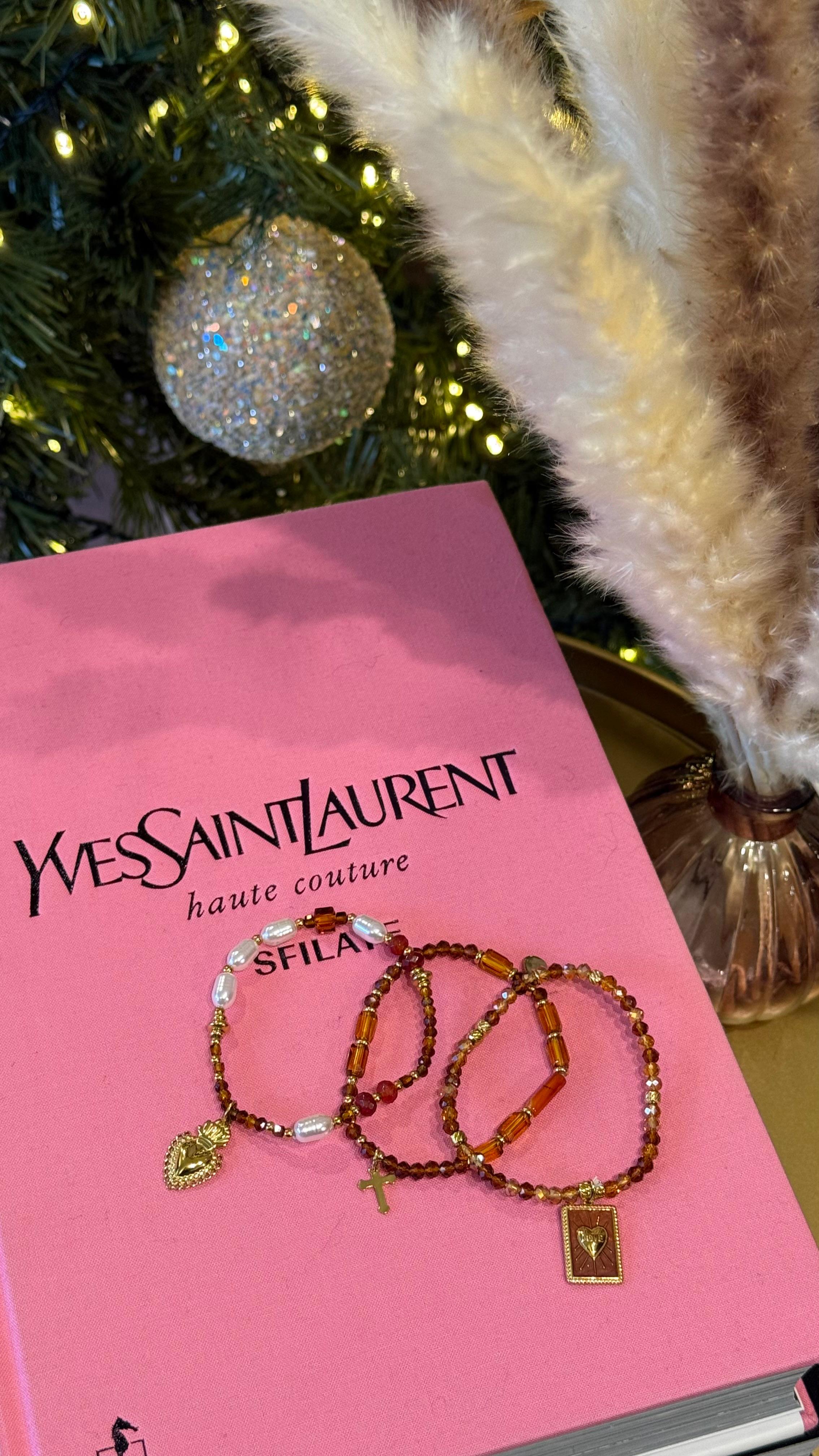 BRACCIALETTO PERLINE BRONZO NEW