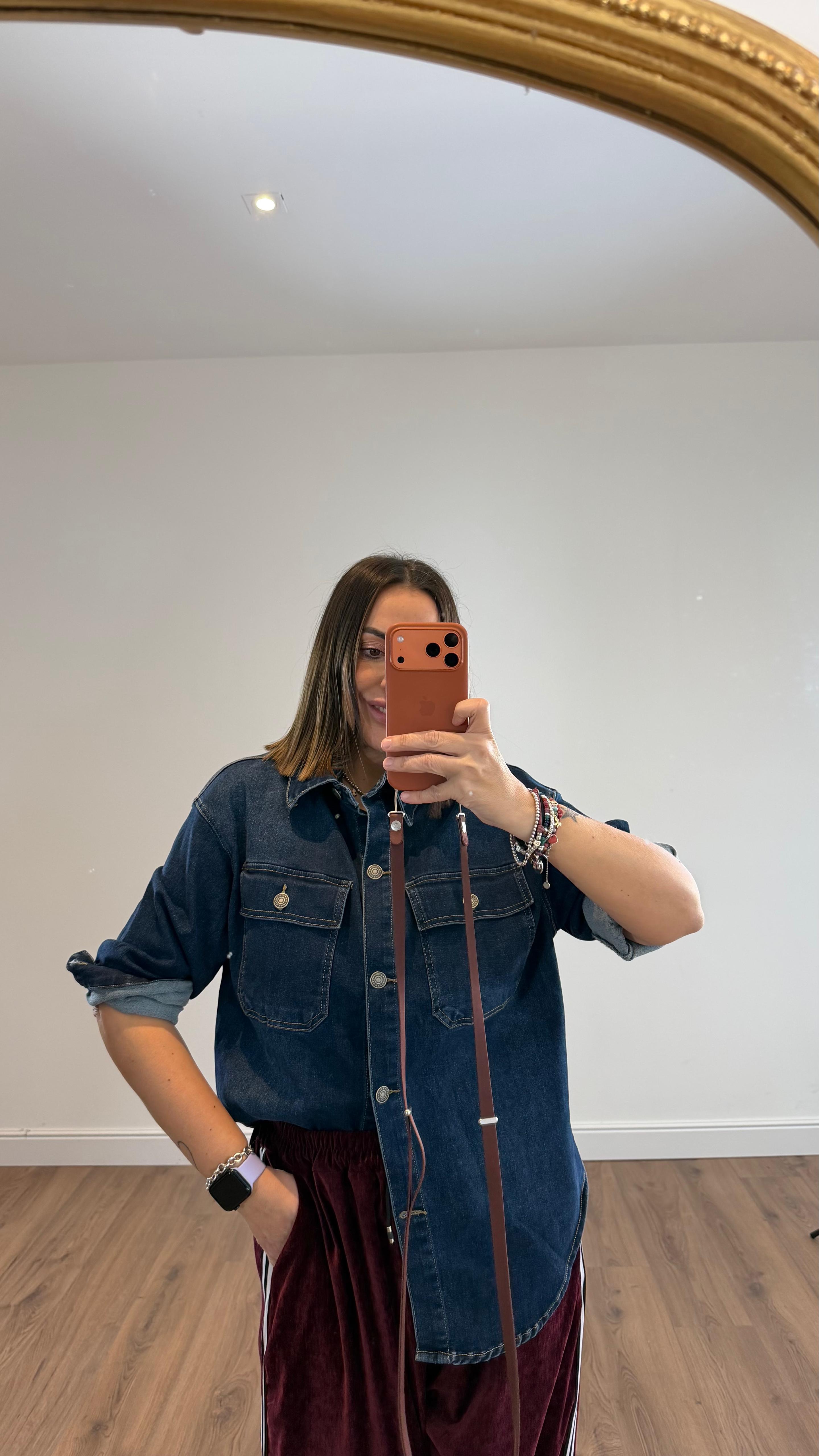 CAMICIA JEANS SCURO 6015 NEW