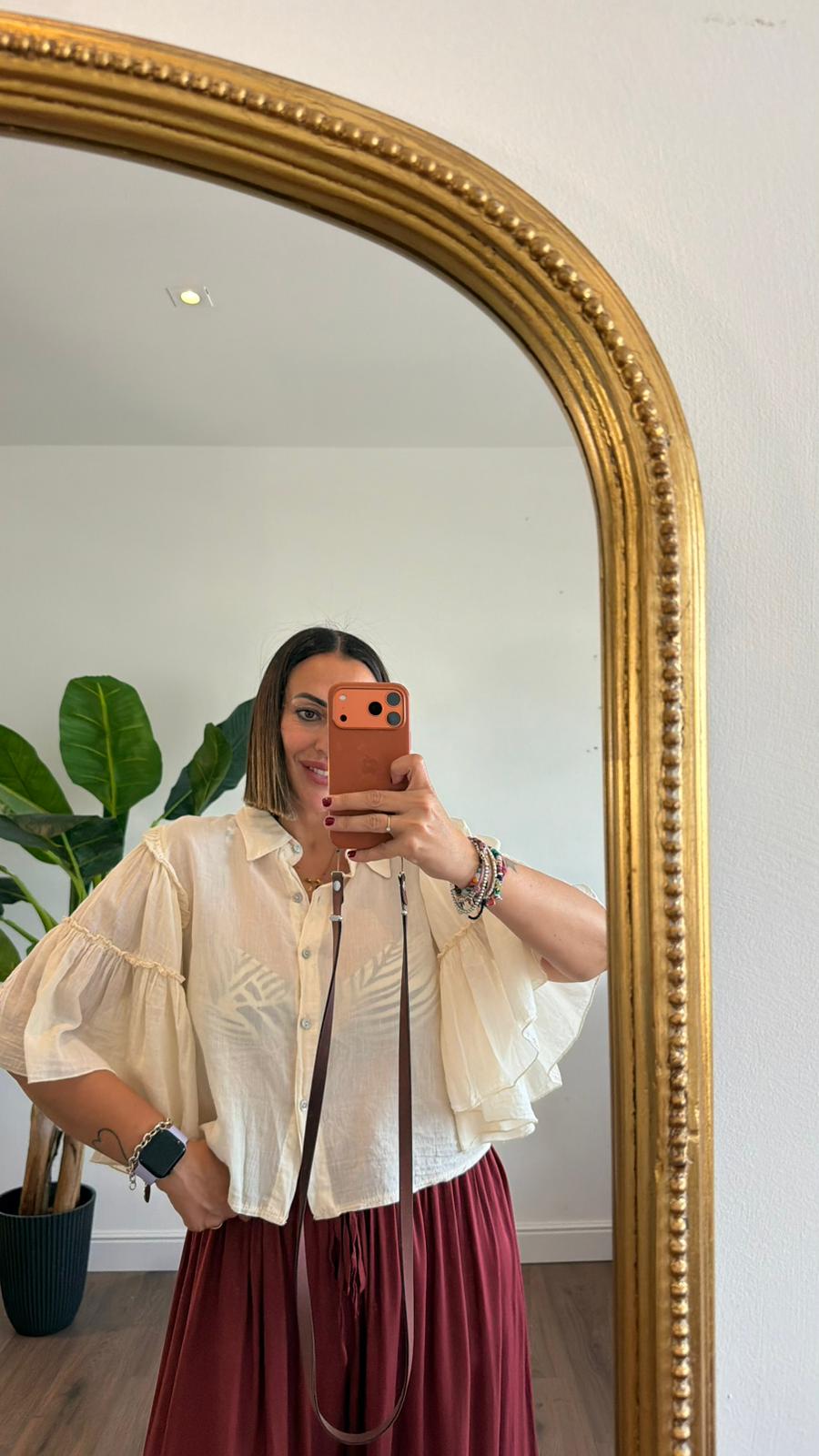 CAMICIA FRAPPA PANNA 20965 NEW