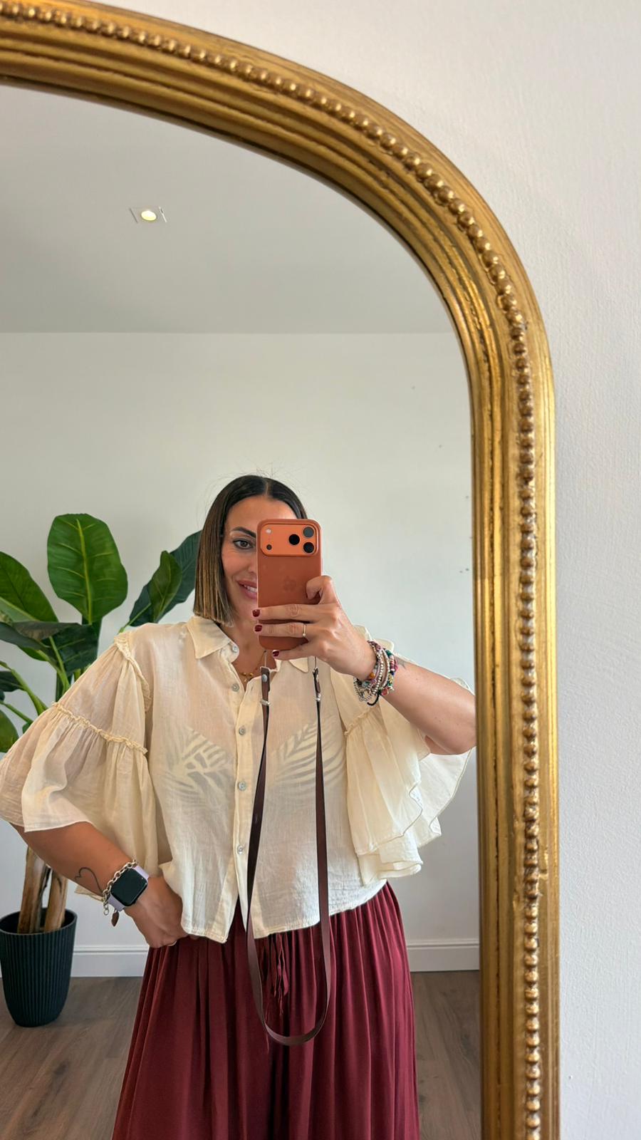 CAMICIA FRAPPA PANNA 20965 NEW