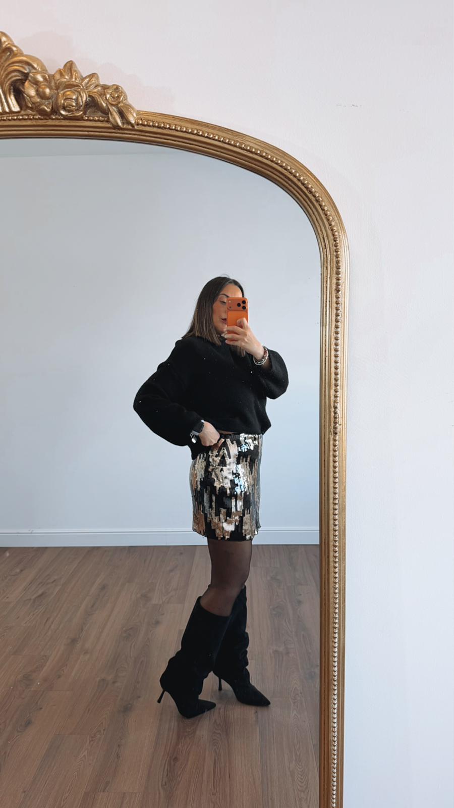 GONNA PAILLETTES J24403 NEW