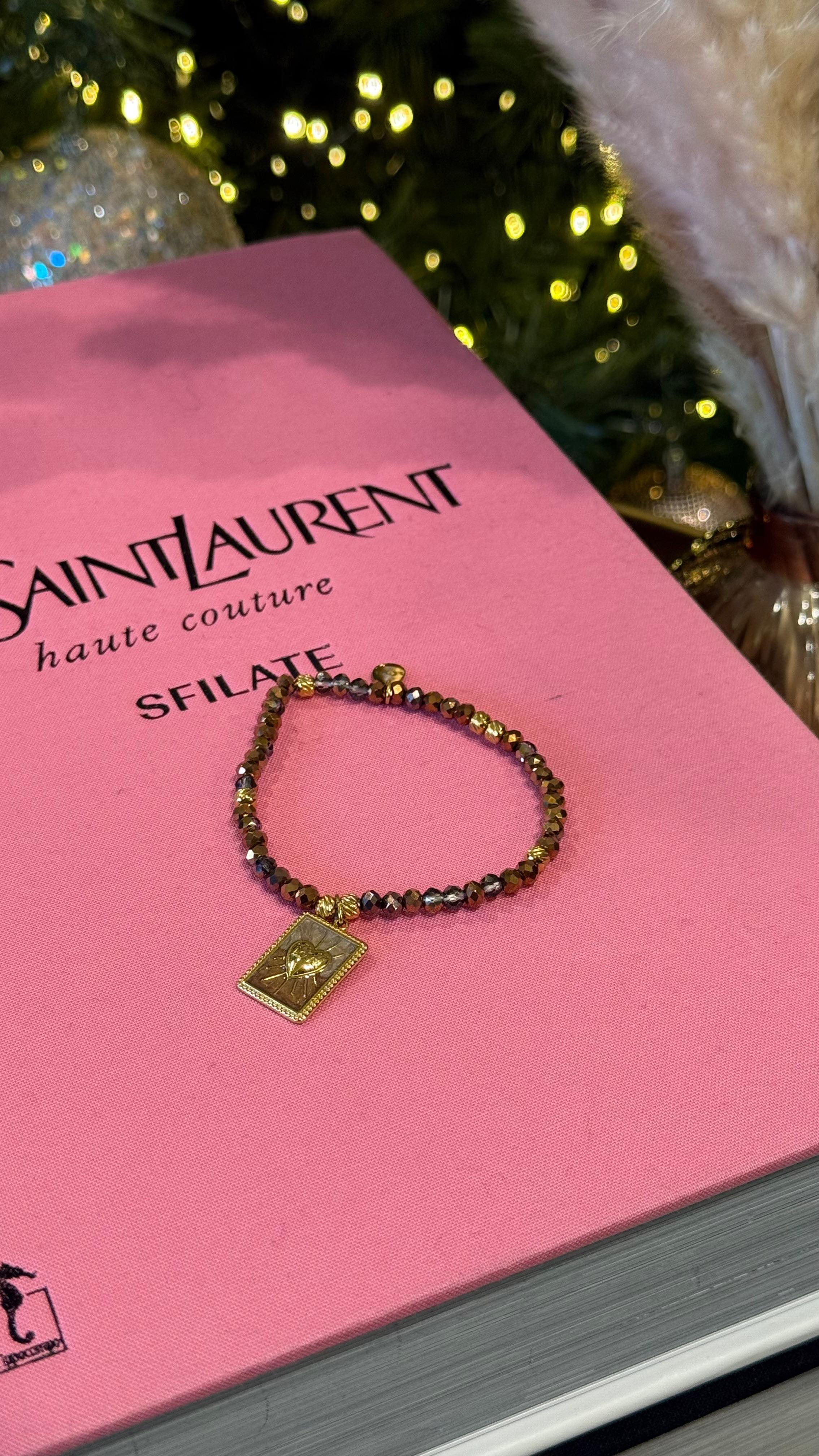 BRACCIALETTO PERLINE MARRONI NEW