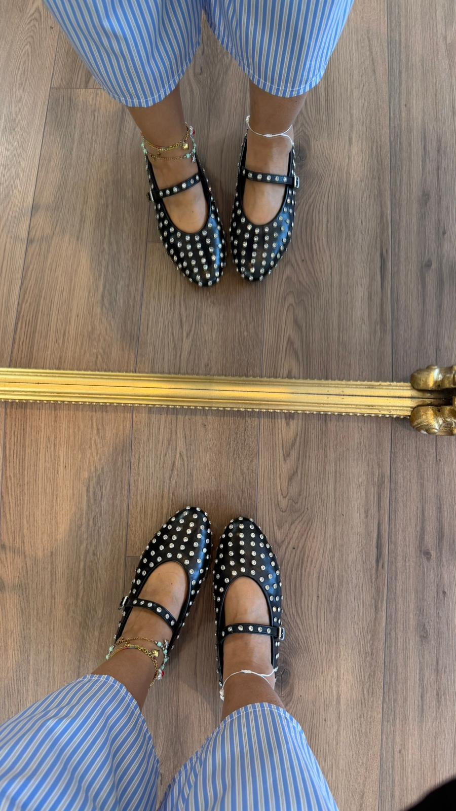 BALLERINA NERA STRASS H90 NEW