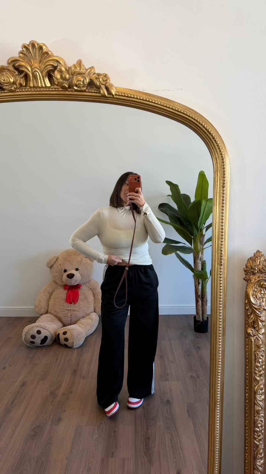 PANTALONE NERO RIGHE BIANCHE NEW