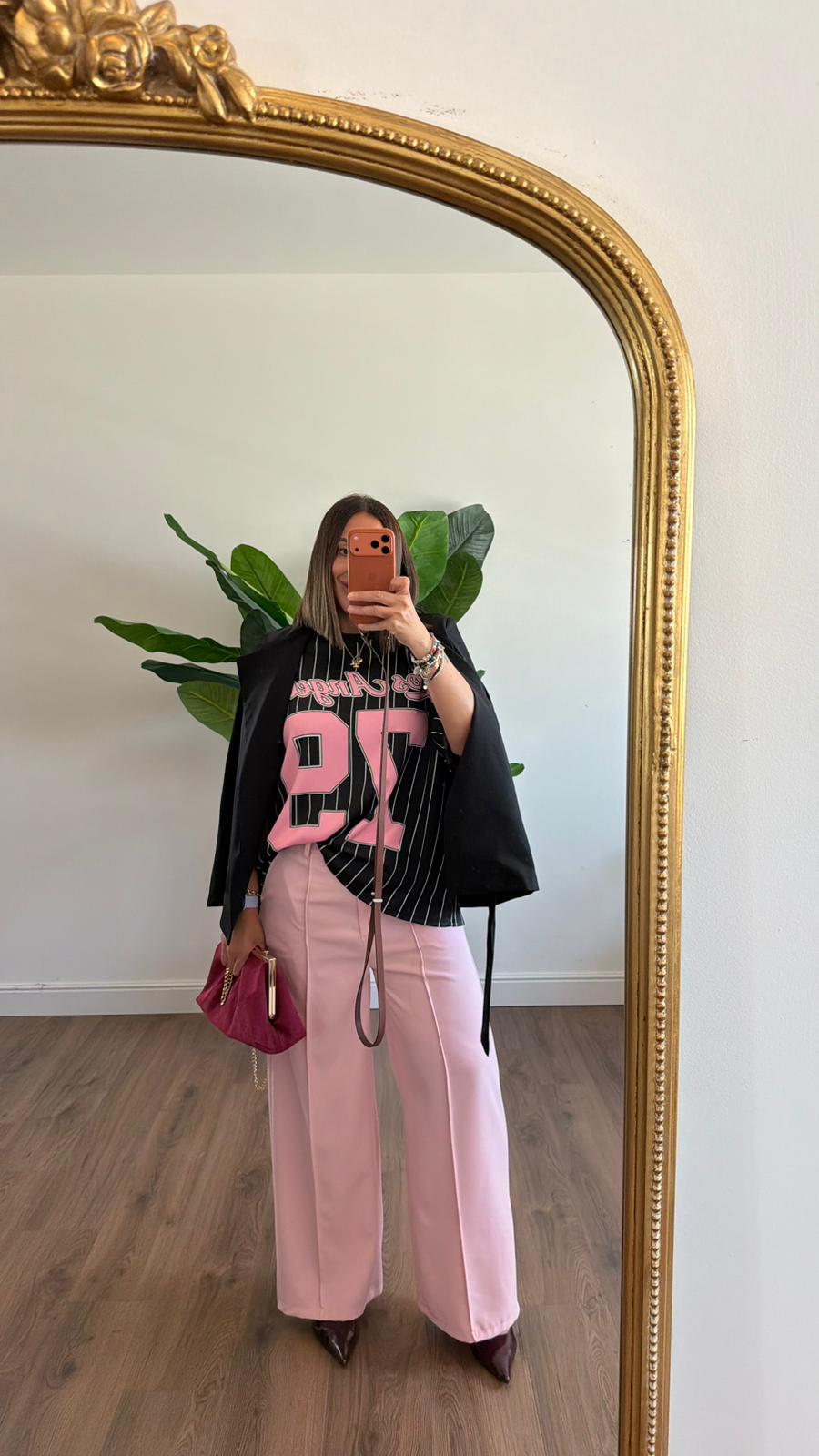 PANTALONE ROSA 26086 NEW