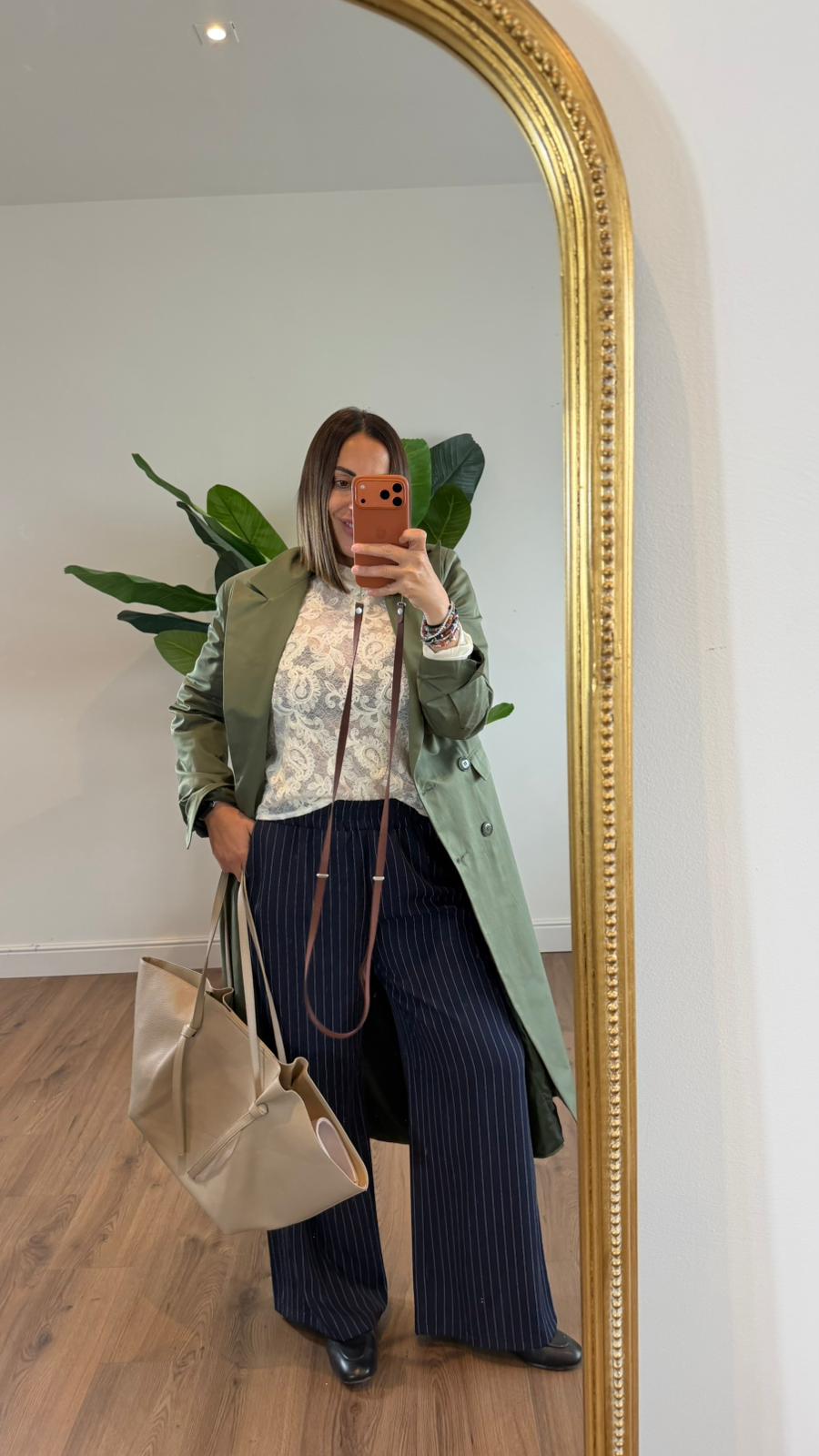 PANTALONE BLU GESSATO 26175 NEW