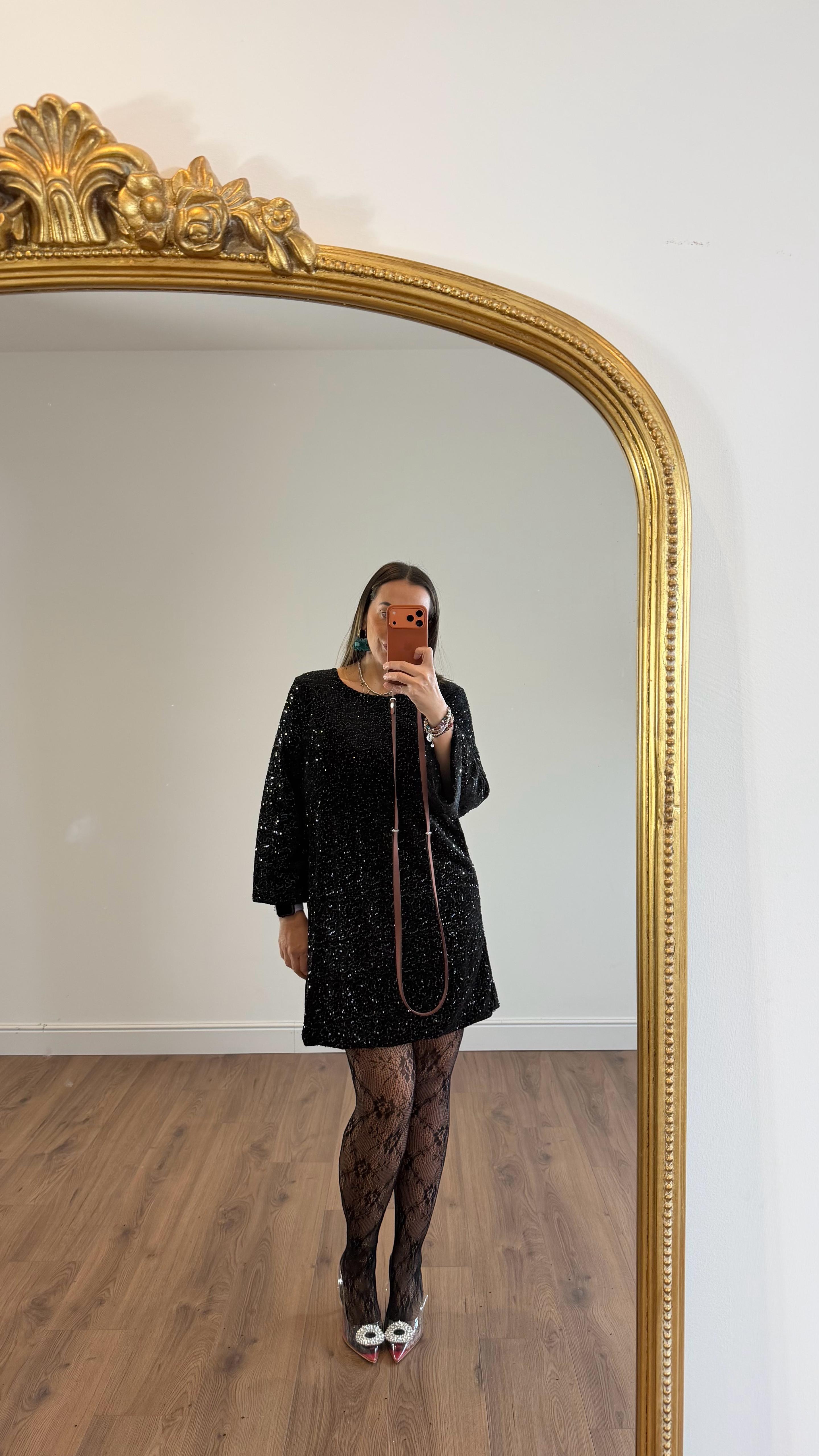 ABITO PAILLETTES CON FIOCCO 10925 NEW