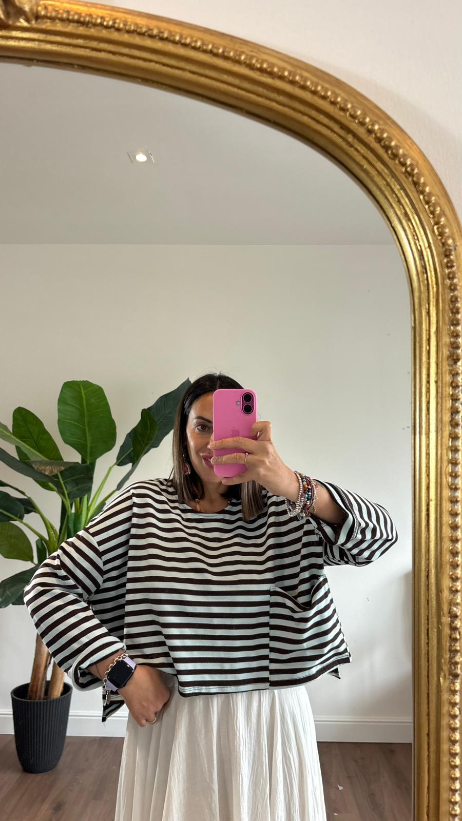 MAGLIA A RIGHE H8121 NEW