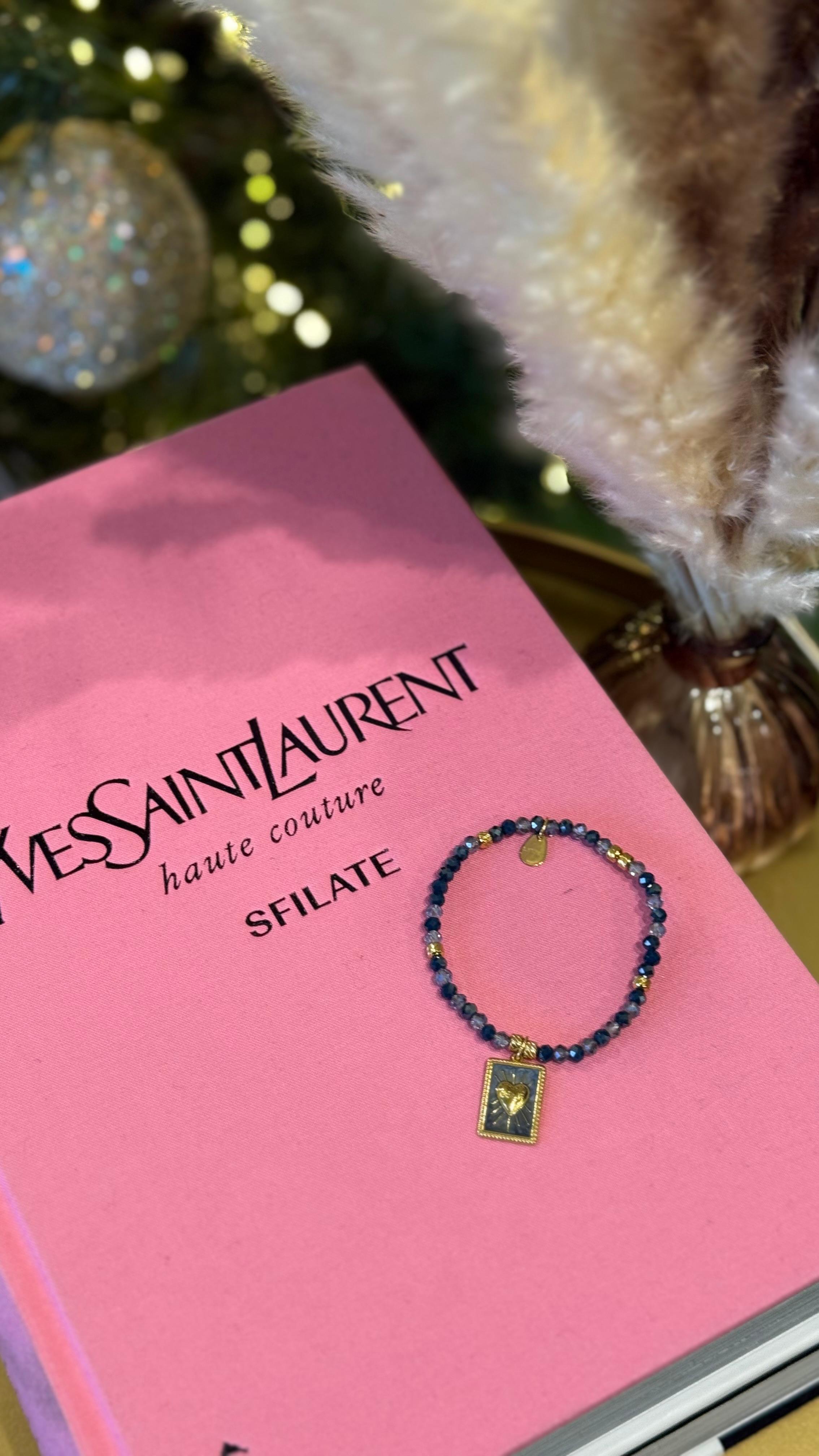 BRACCIALETTO PERLINE BLU NEW