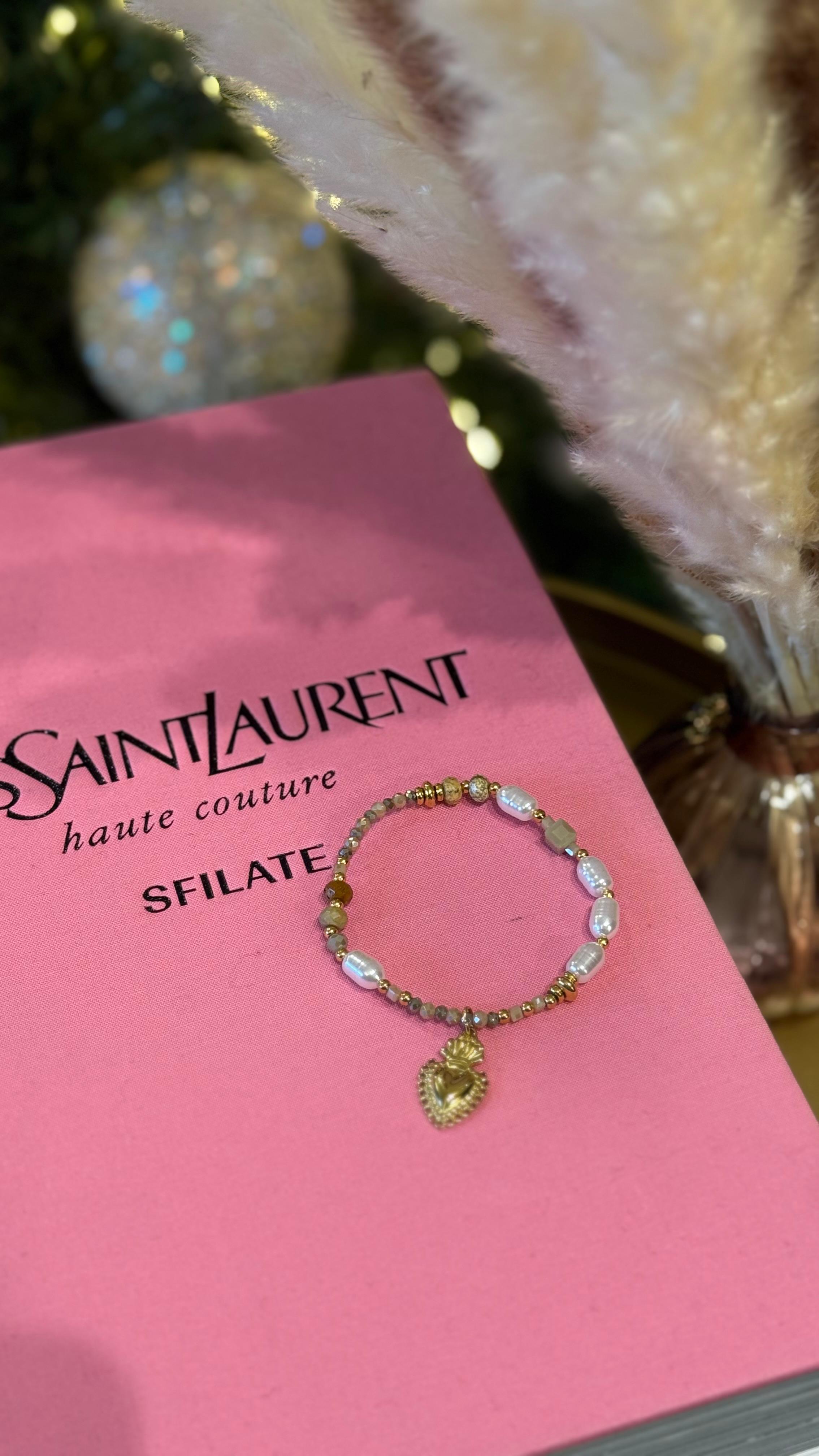 BRACCIALETTO PERLINE BEIGE NEW