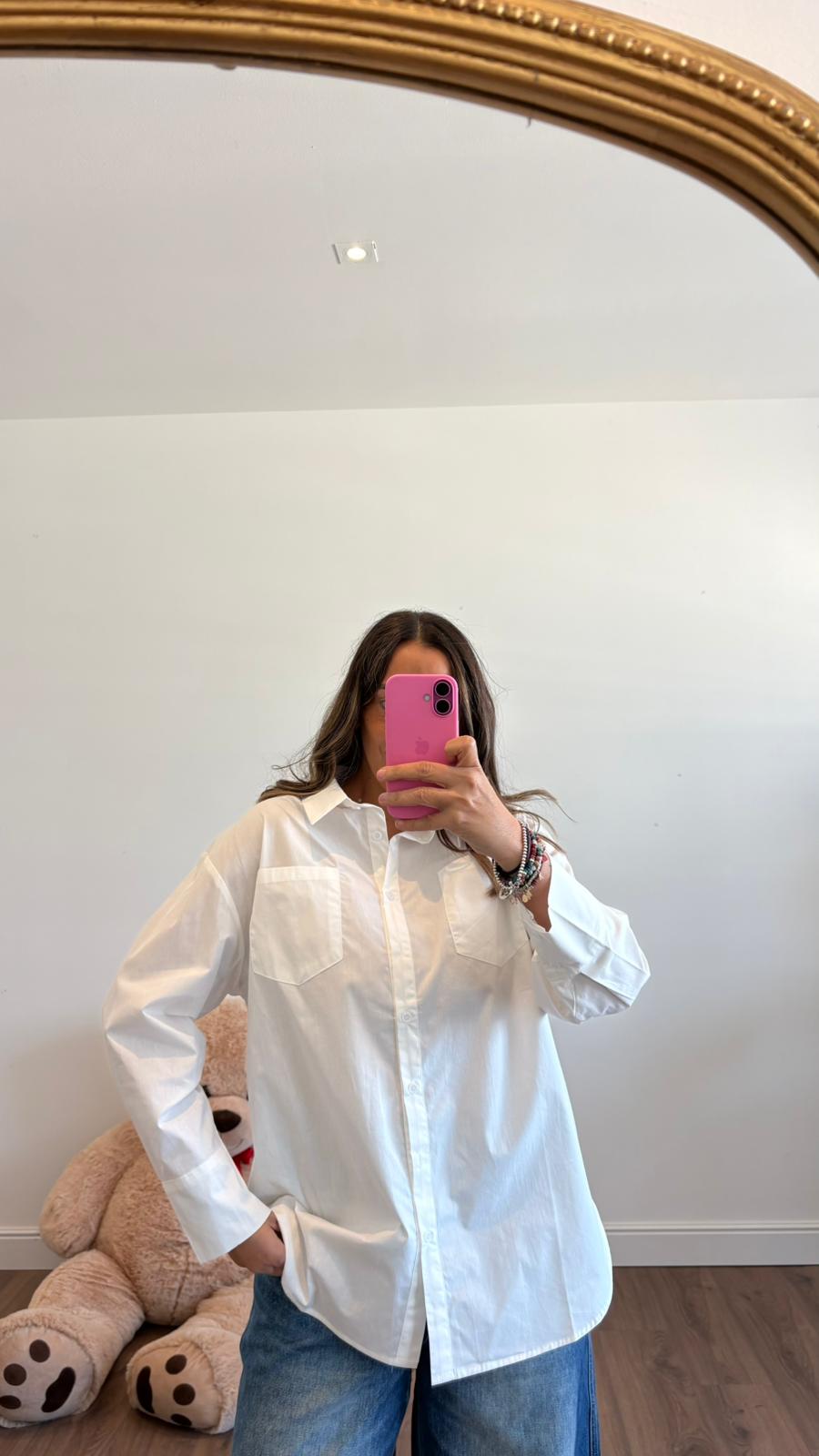 CAMICIA BIANCA OVER 01581 NEW