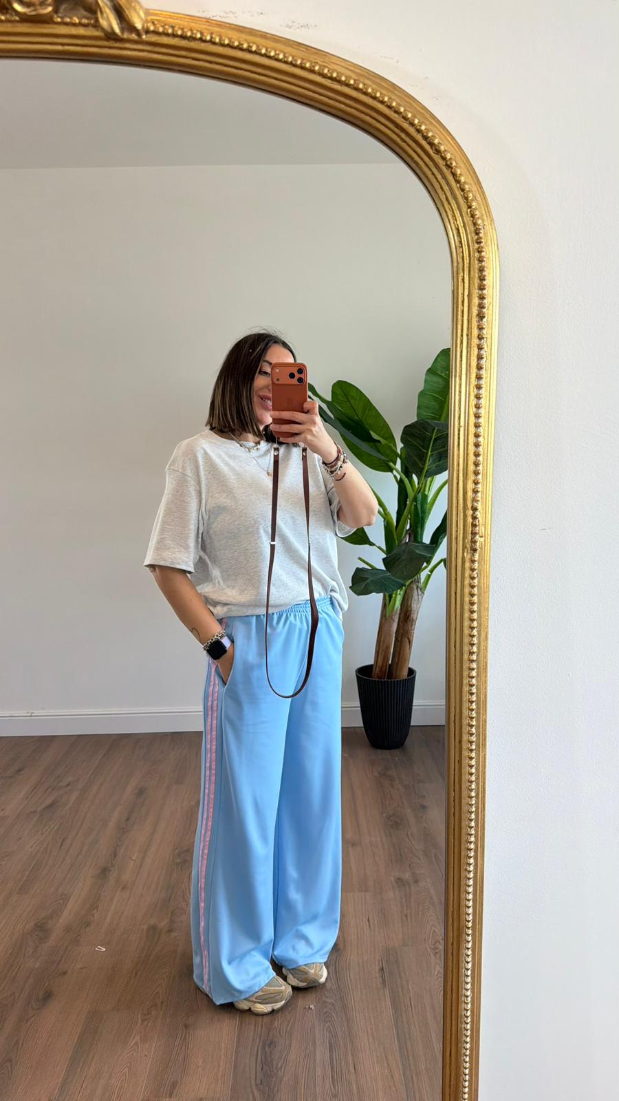 PANTALONE CON BANDE 7691 NEW