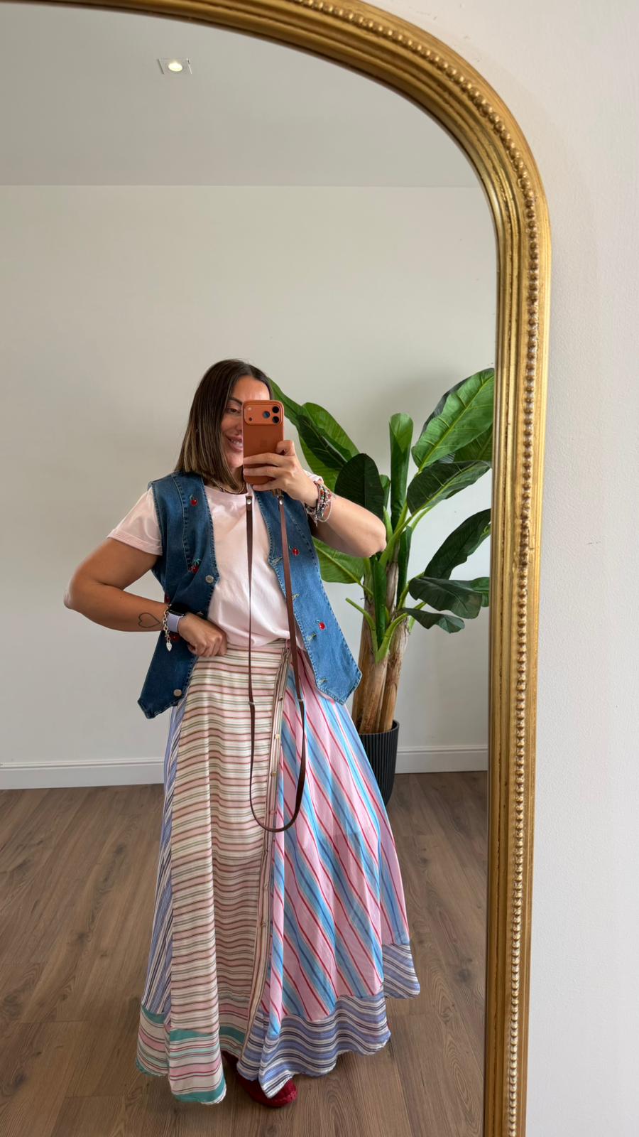 GONNA A RIGHE MULTICOLOR 4930 NEW