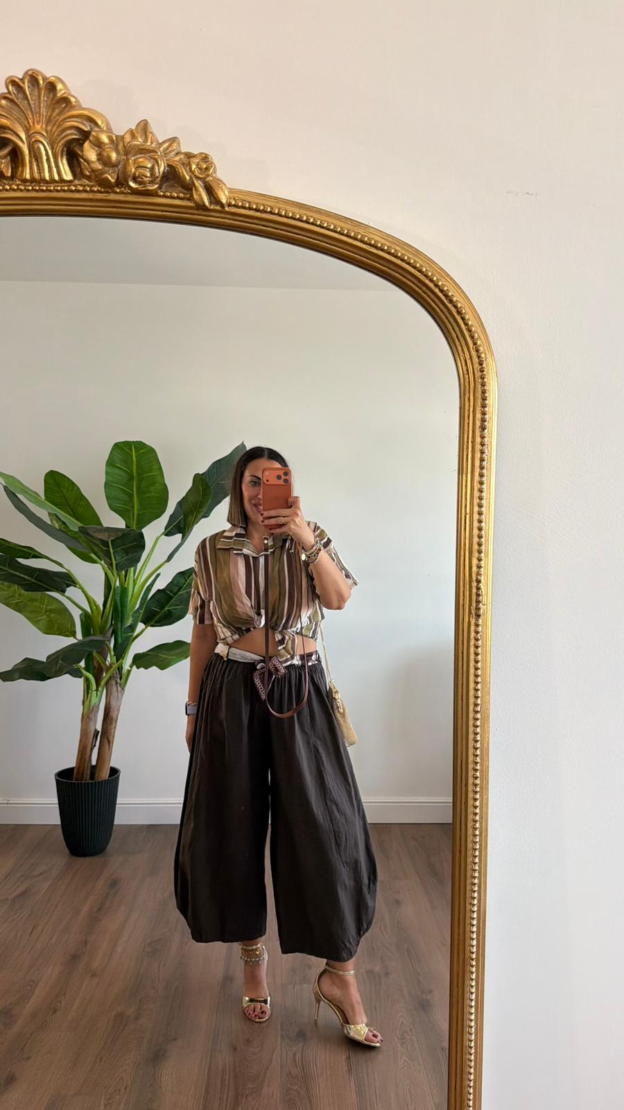 PANTALONE MARRONE BANDANA 7905 NEW