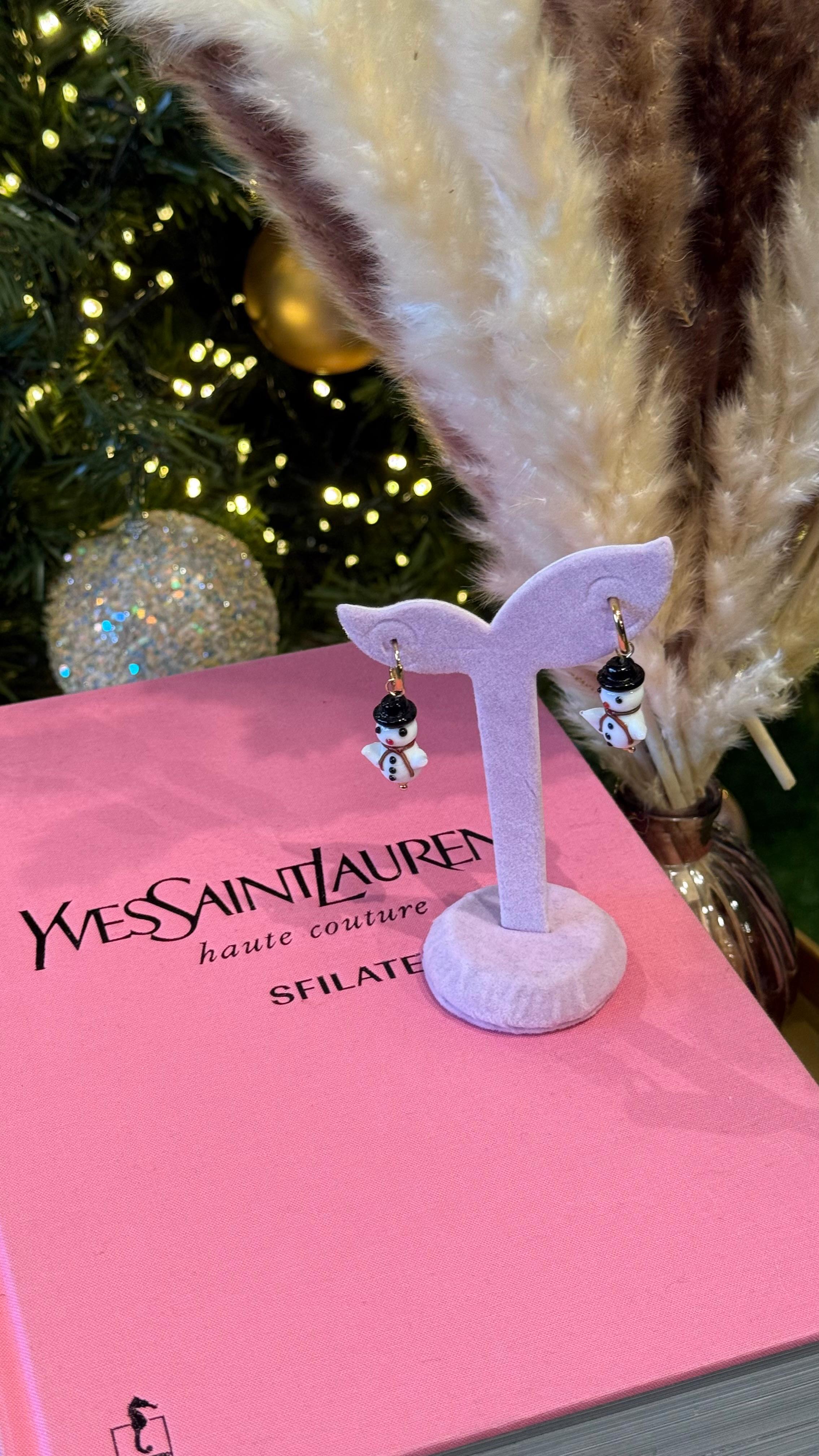 ORECCHINI PUPAZZO DI NEVE NEW