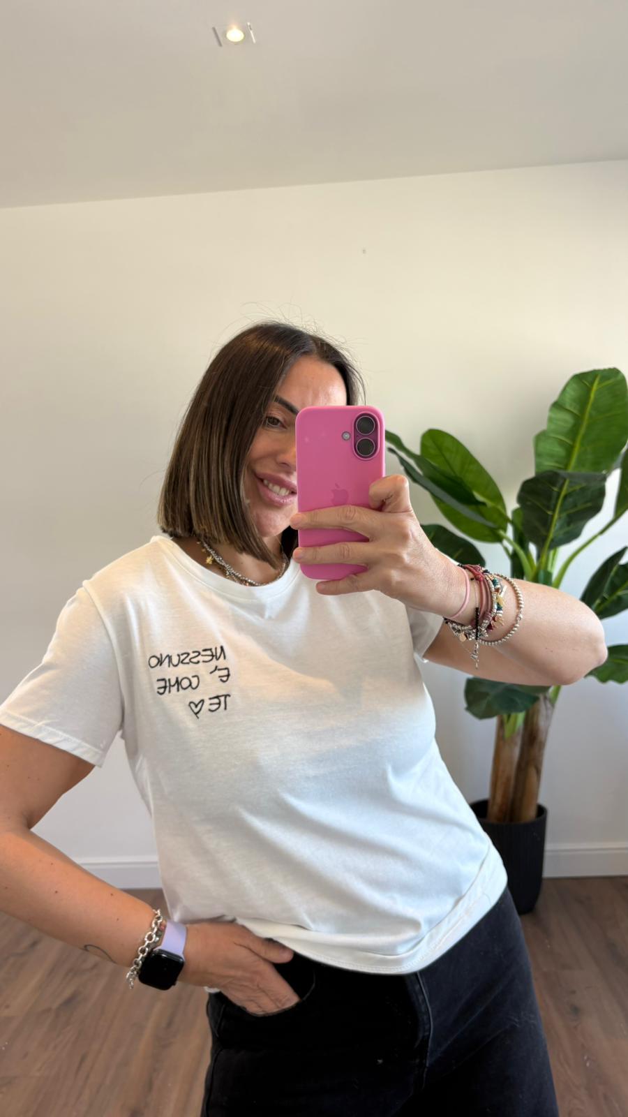 T-SHIRT "NESSUNO E' COME TE" V0700 NEW