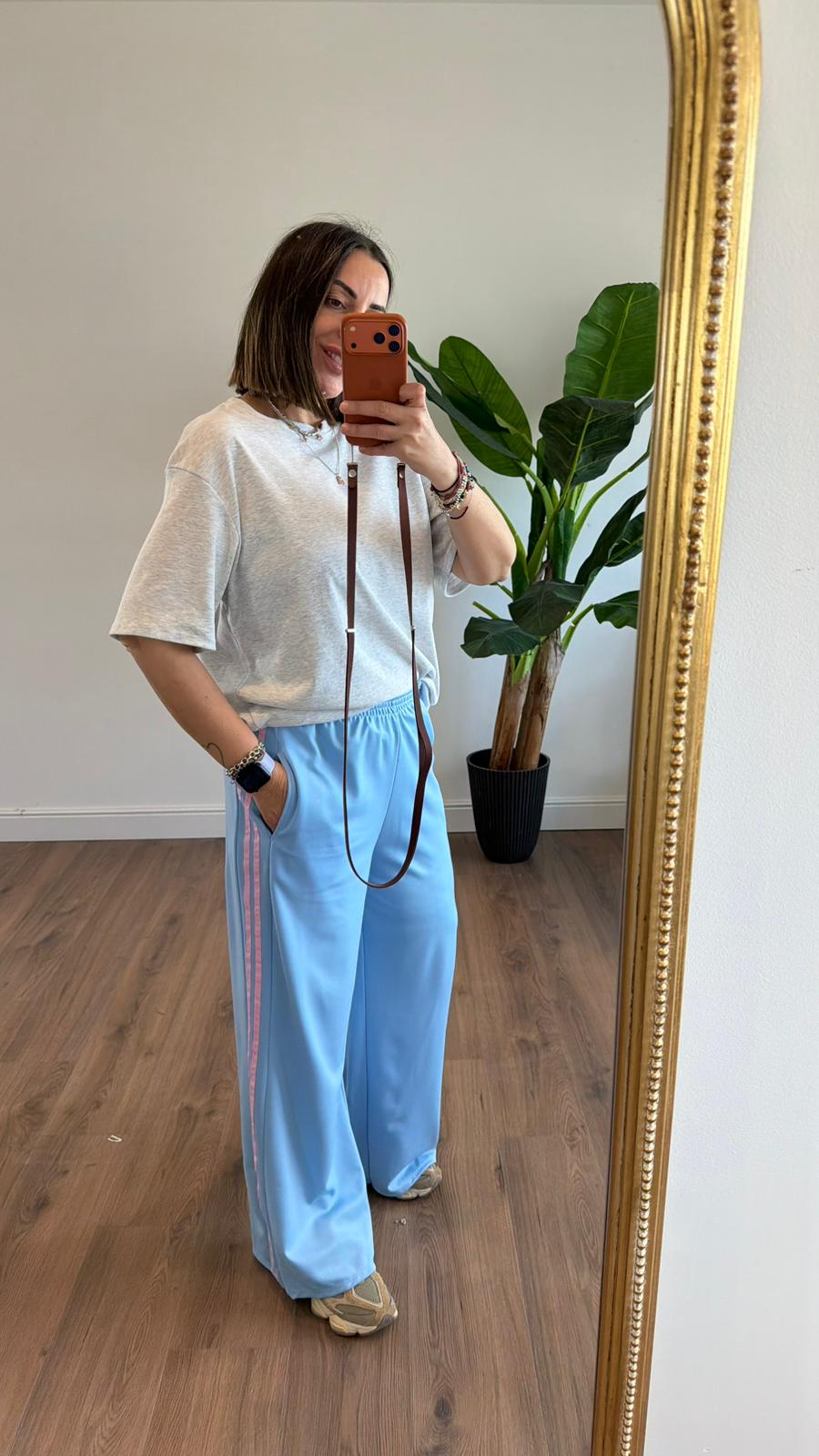 PANTALONE CON BANDE 7691 NEW