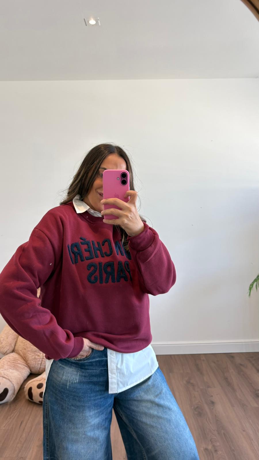 FELPA MON CHERIE BORDEAUX 16017 NEW