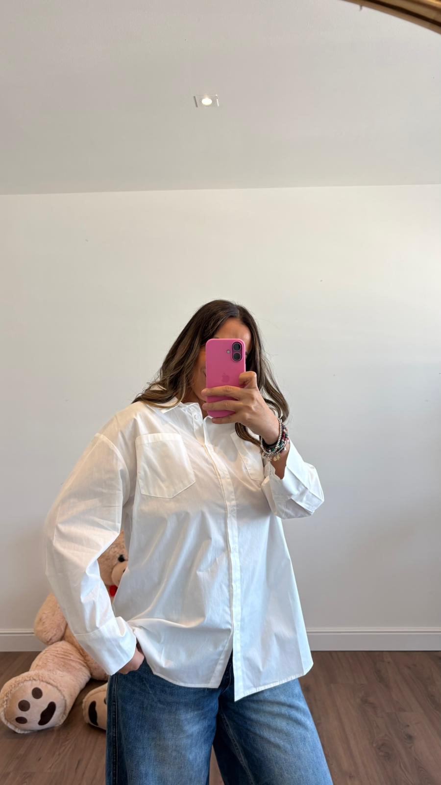 CAMICIA BIANCA OVER 01581 NEW