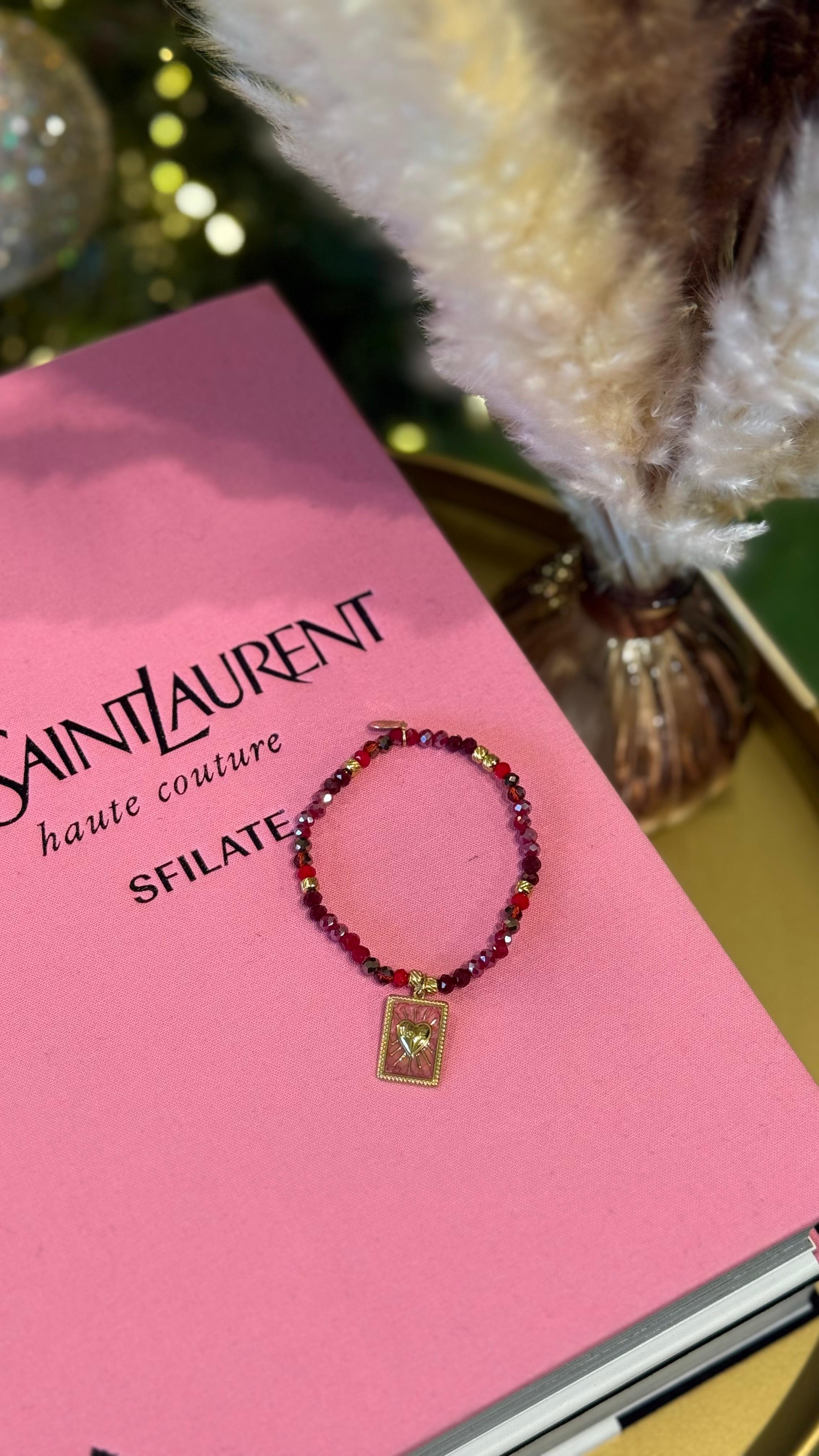 BRACCIALETTO PERLINE ROSSO NEW