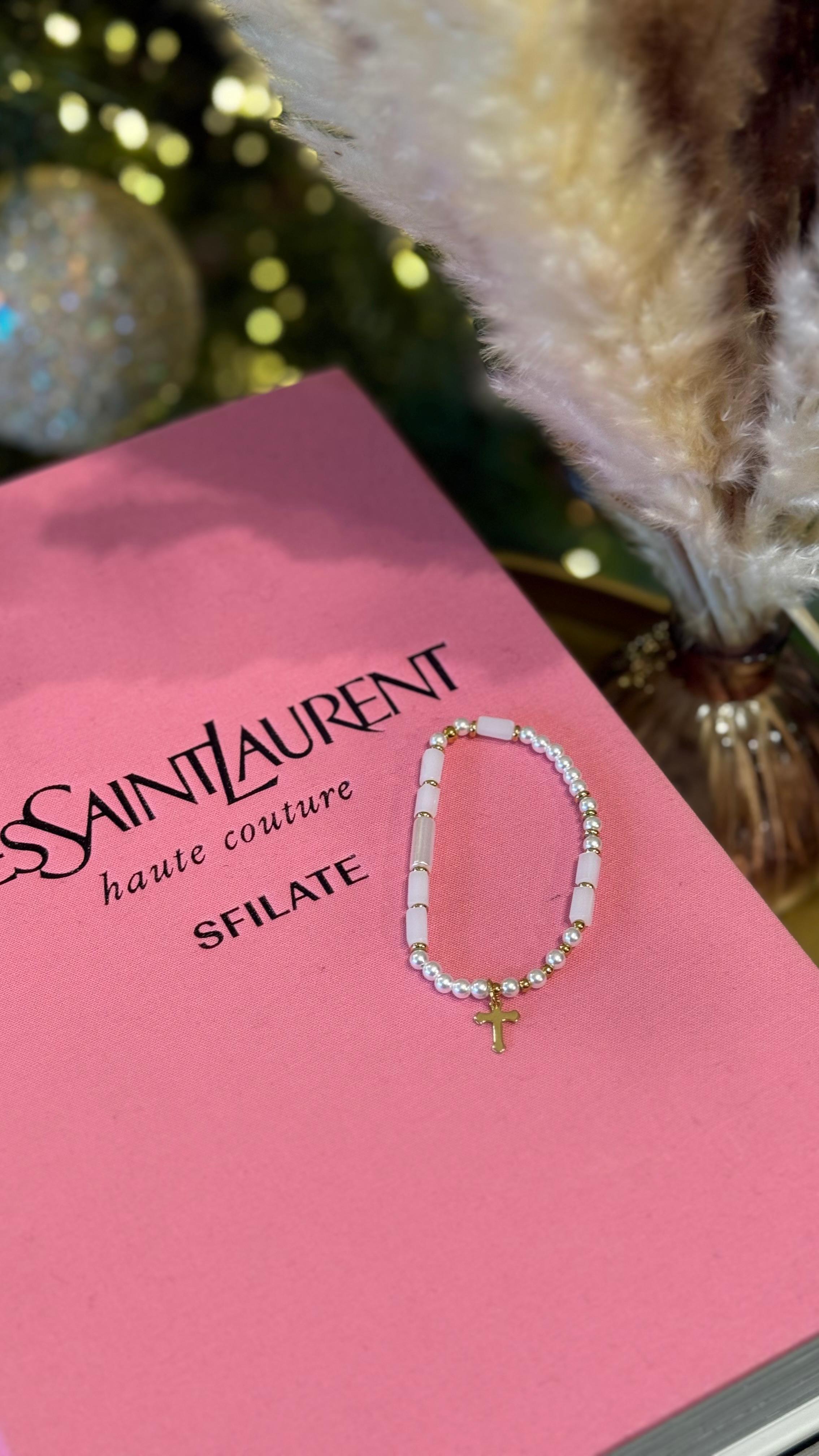 BRACCIALETTO PERLINE BIANCHE NEW