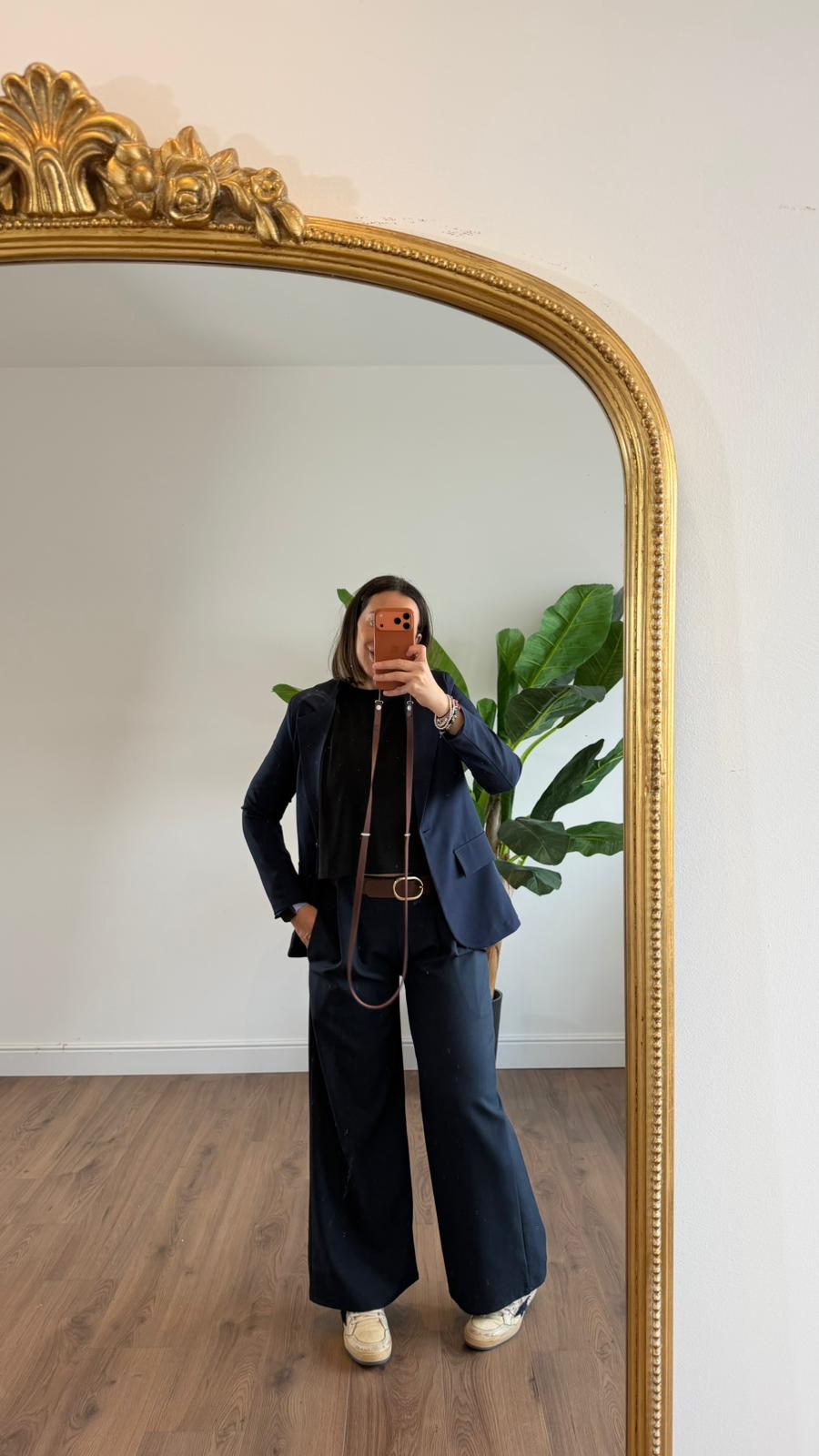 PANTALONE A PALAZZO BLU 25930 NEW