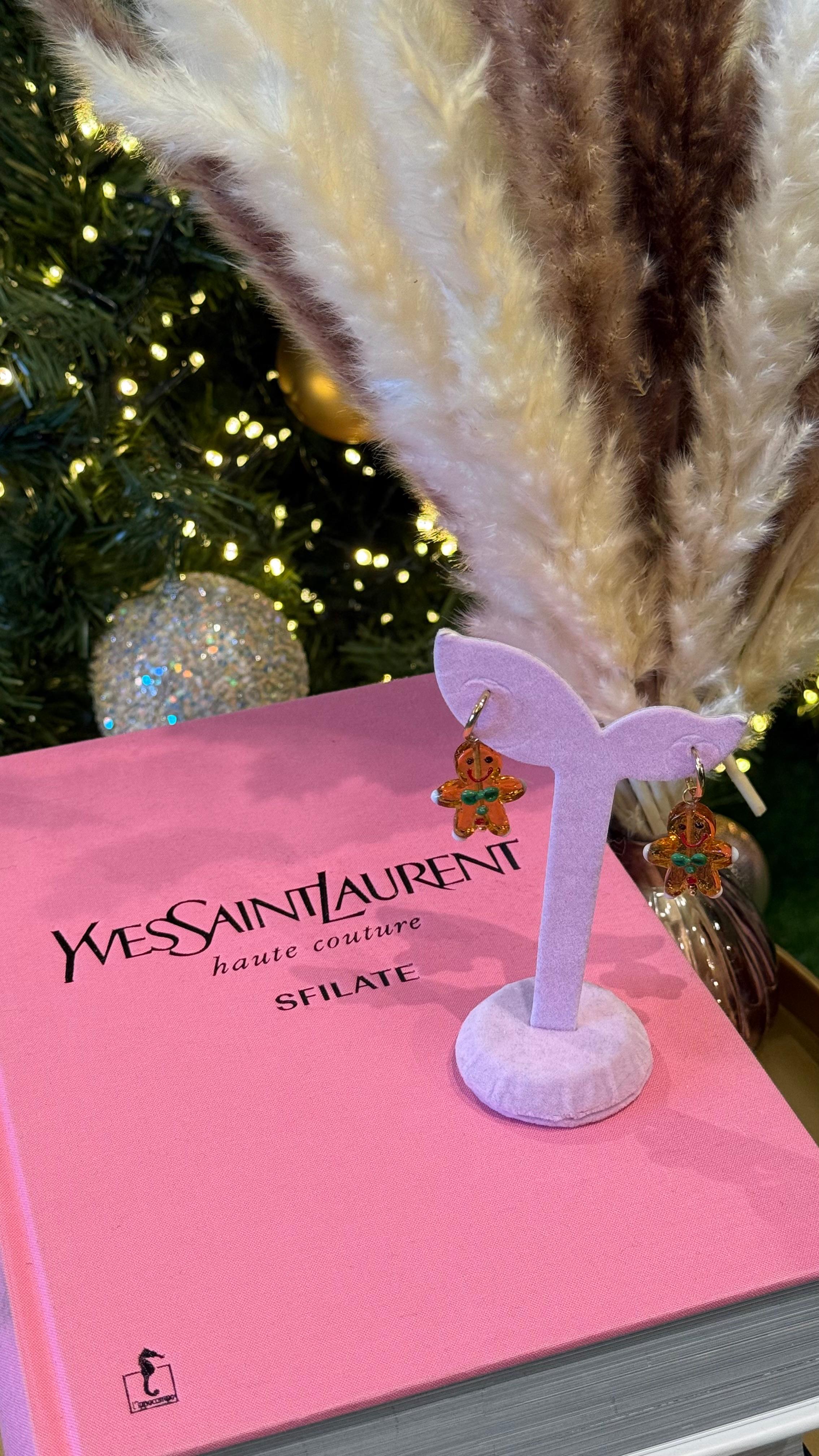 ORECCHINI OMINO DI MARZAPANE NEW