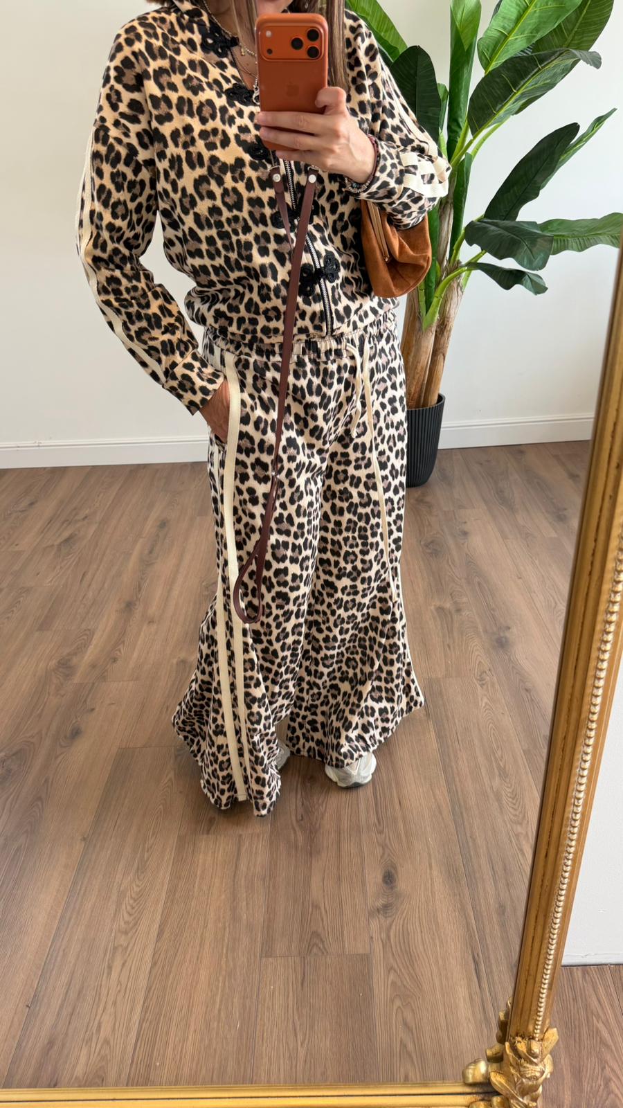 PANTALONE LEOPARDATO A ZAMPA 7809 NEW