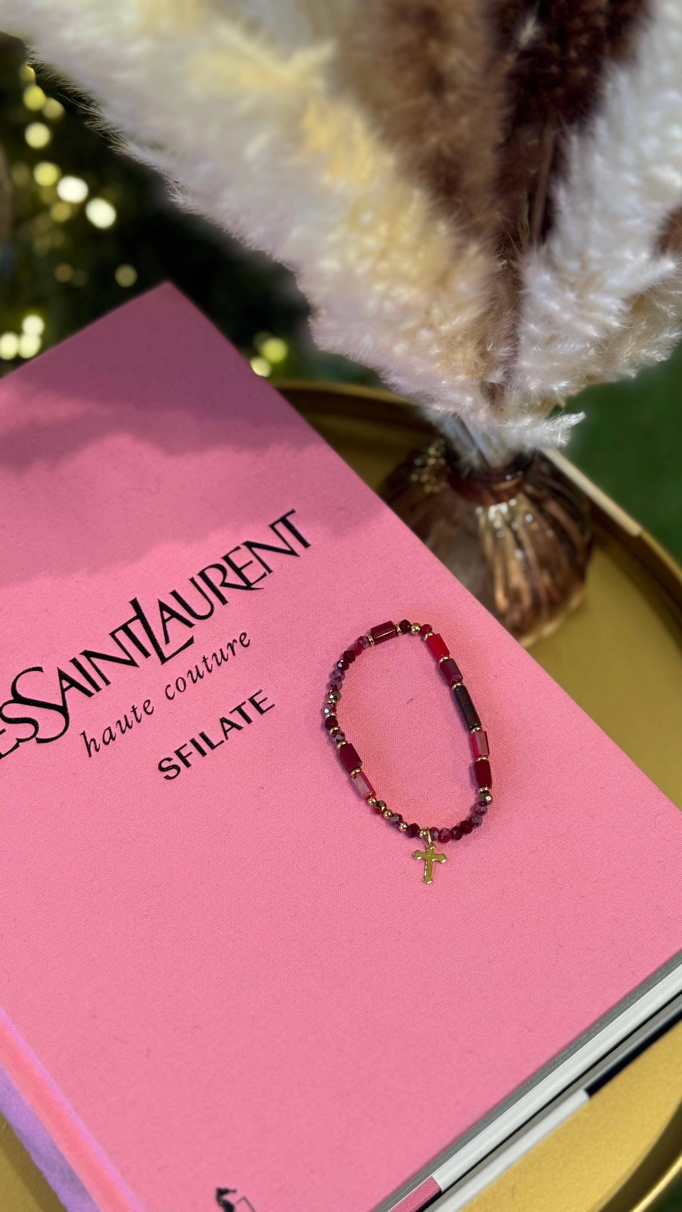 BRACCIALETTO PERLINE ROSSO NEW