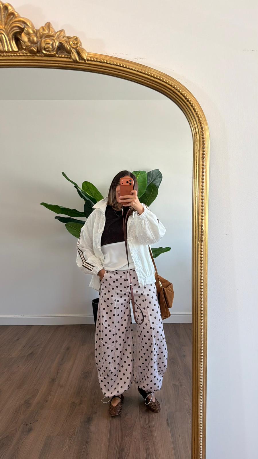 PANTALONE A POIS 13657 NEW