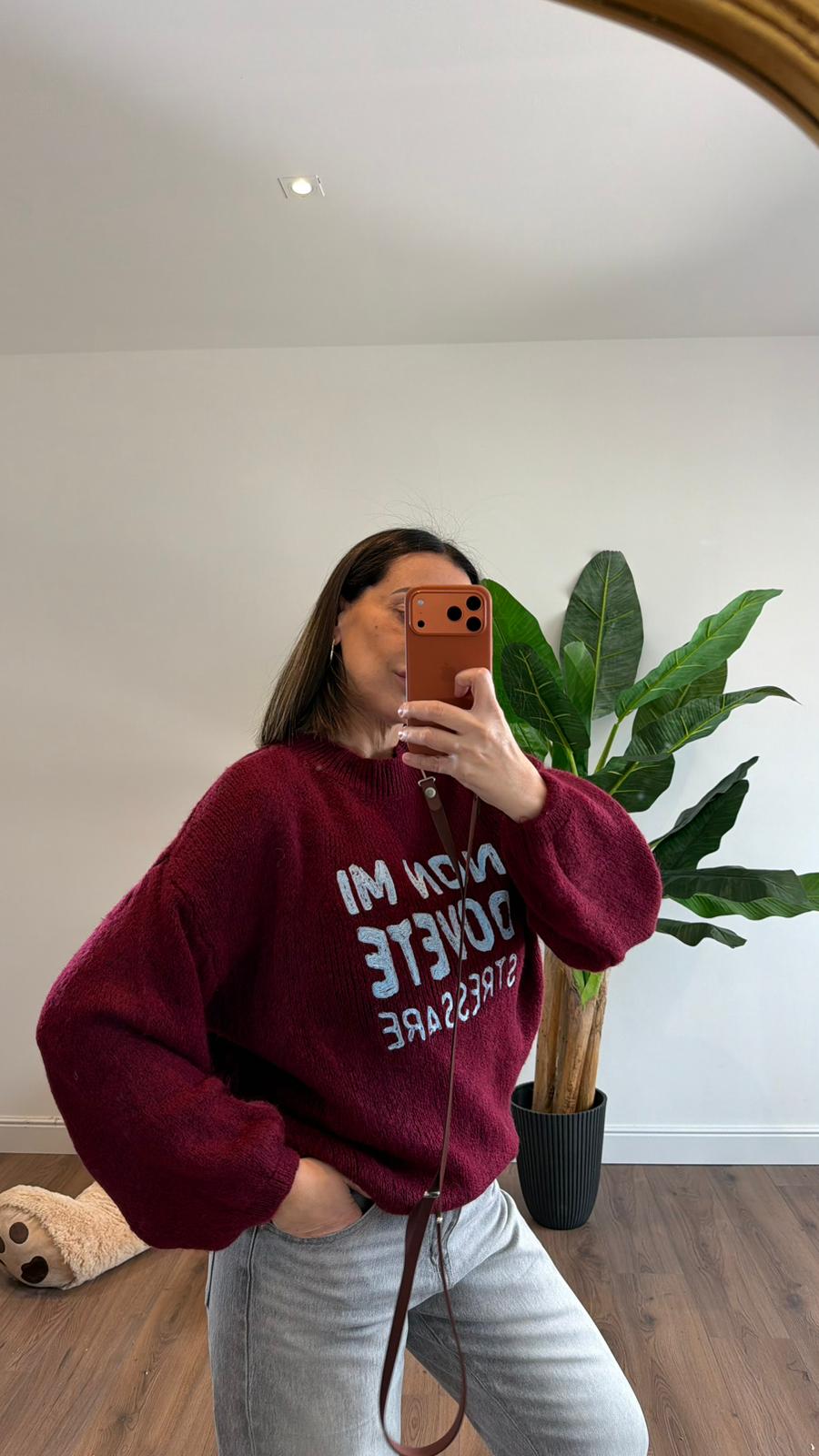 MAGLIONE "NON MI DOVETE STRESSARE" 3591 NEW