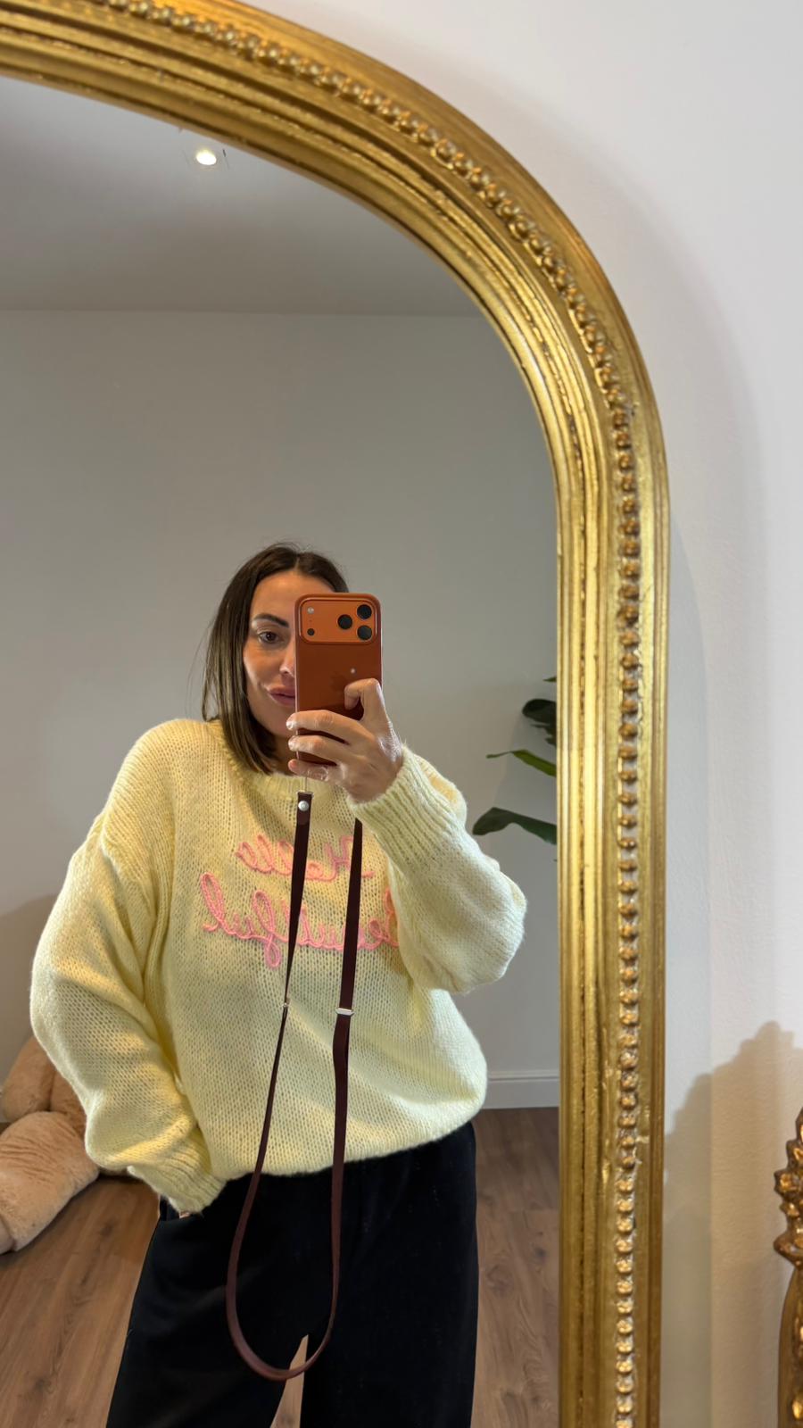 MAGLIONE SCRITTA 23035 NEW