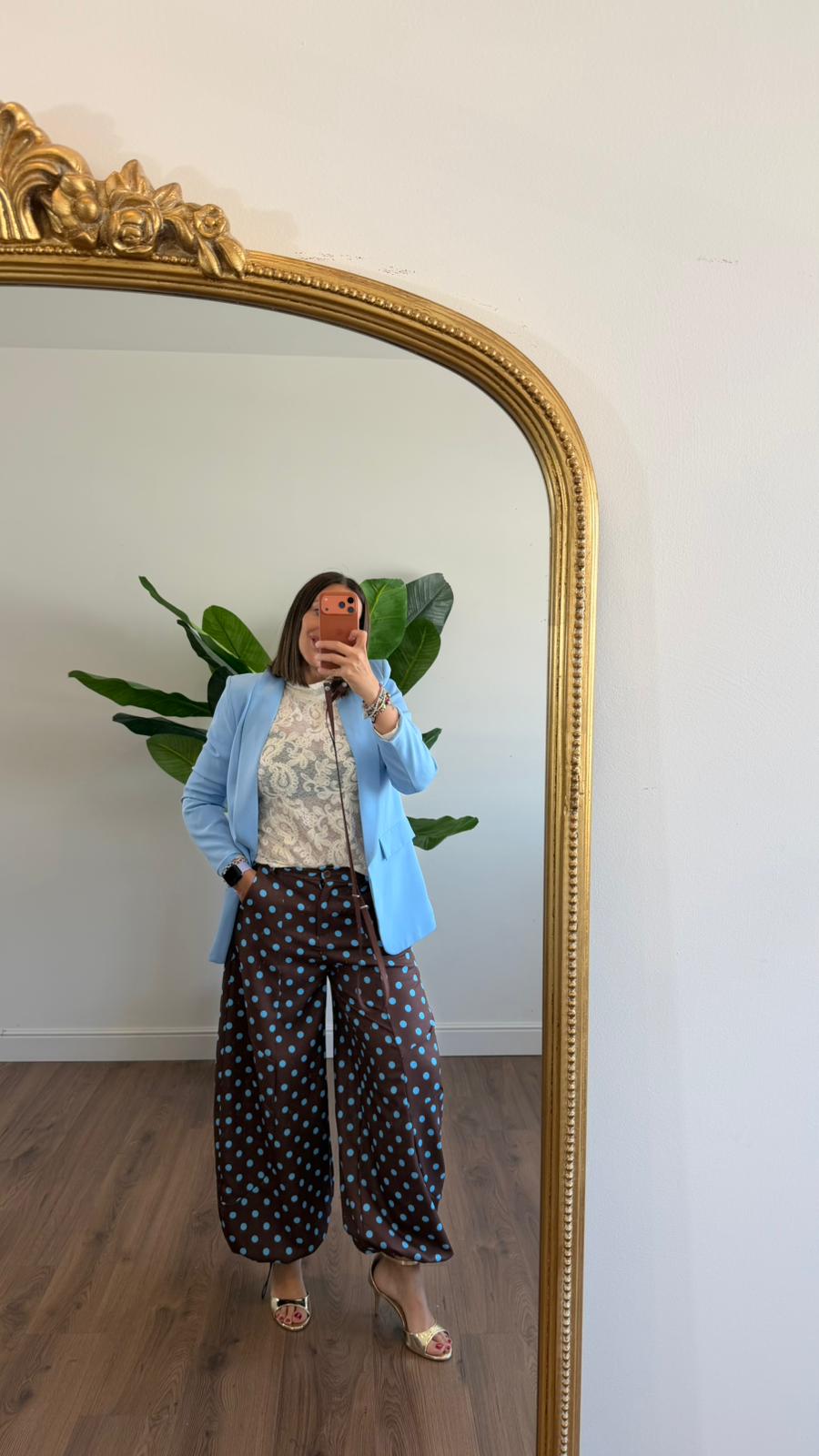 PANTALONE A POIS 13657 NEW