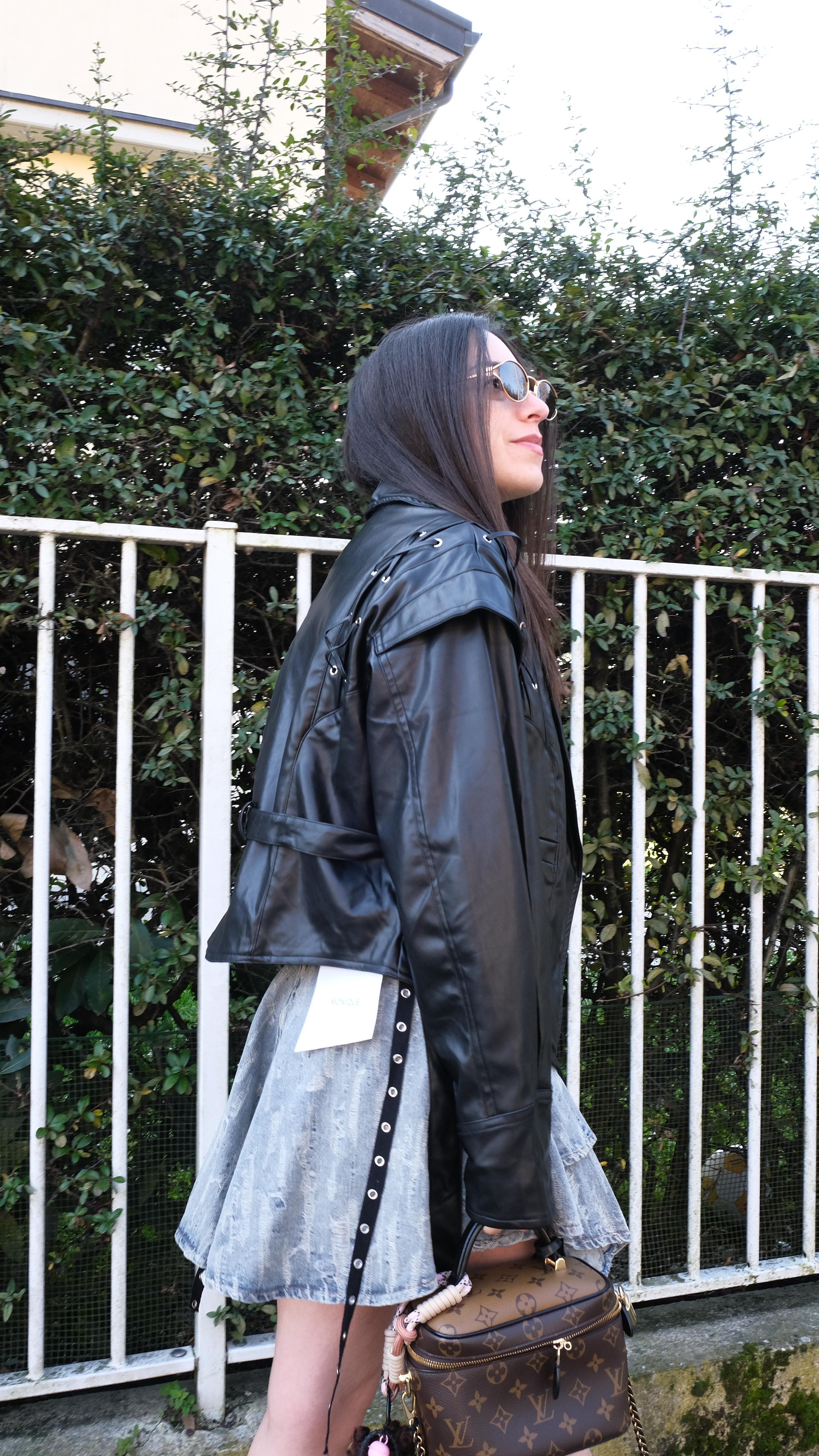 GIACCA IN ECOPELLE INTRECCIATA 8755 NEW