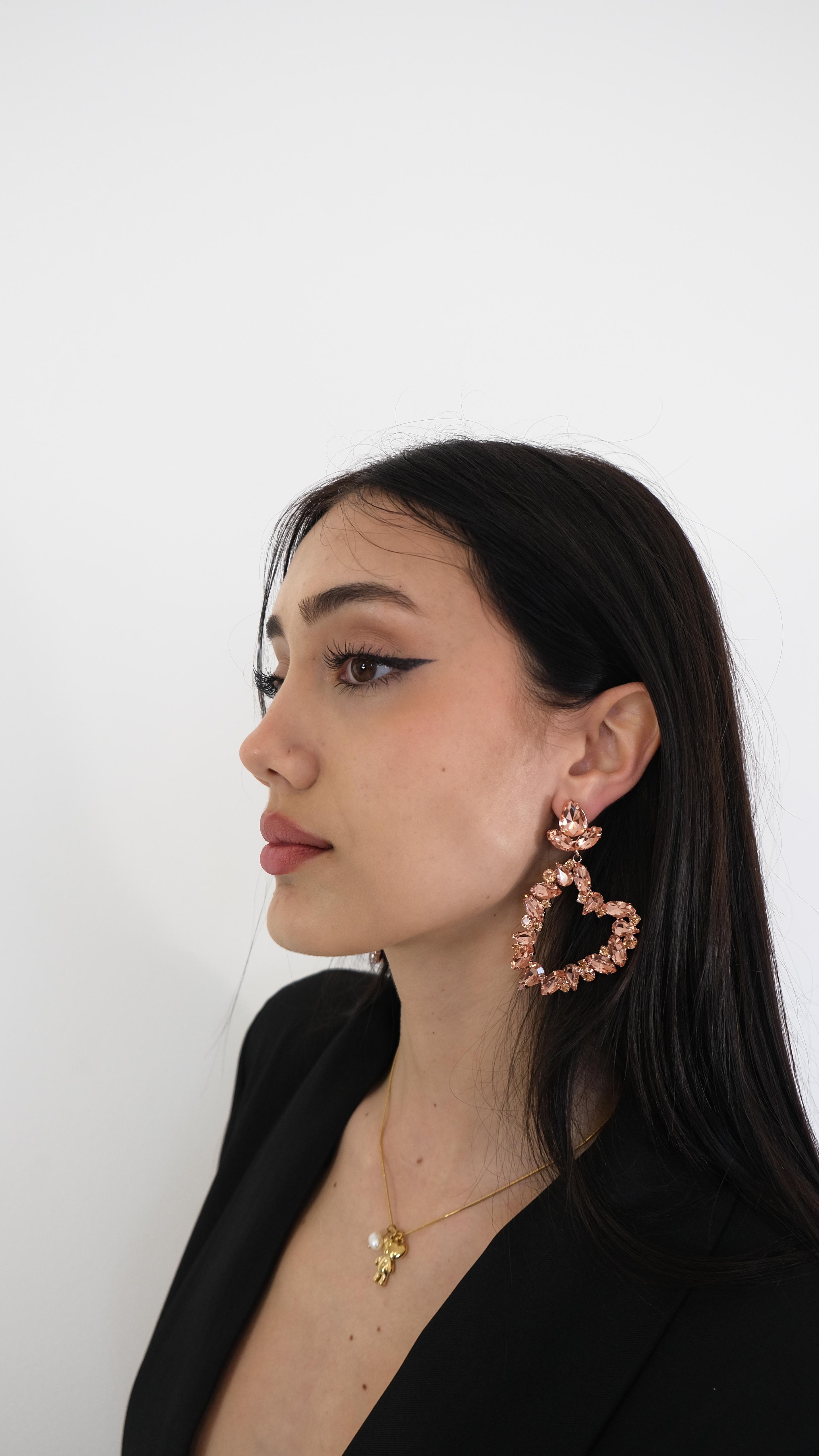 ORECCHINO CUORE MULTICOLOR NEW